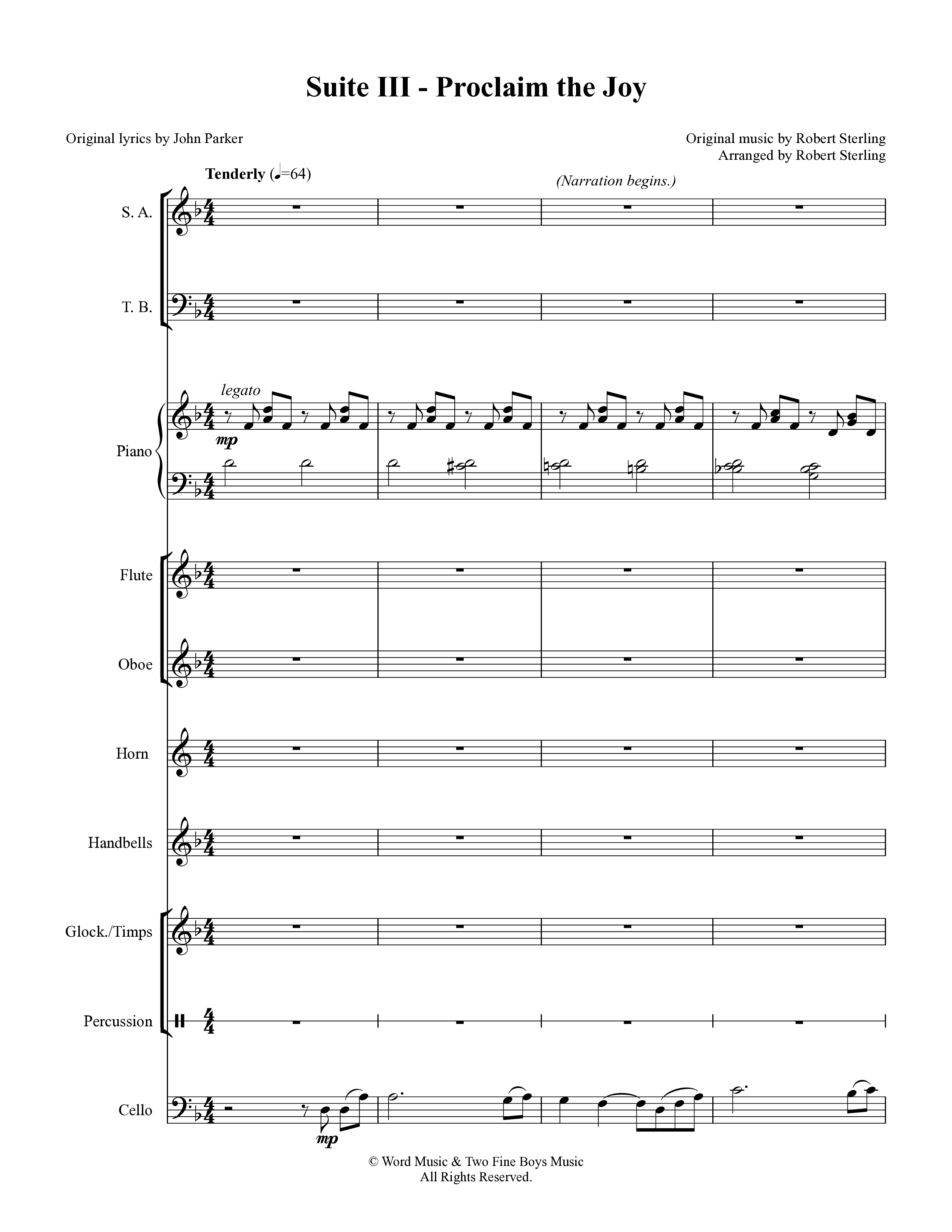 There Is A Rose (5 Song Choral Collection) Song 4 (Orchestration) (Arr. Robert Sterling / Arr. John Parker)