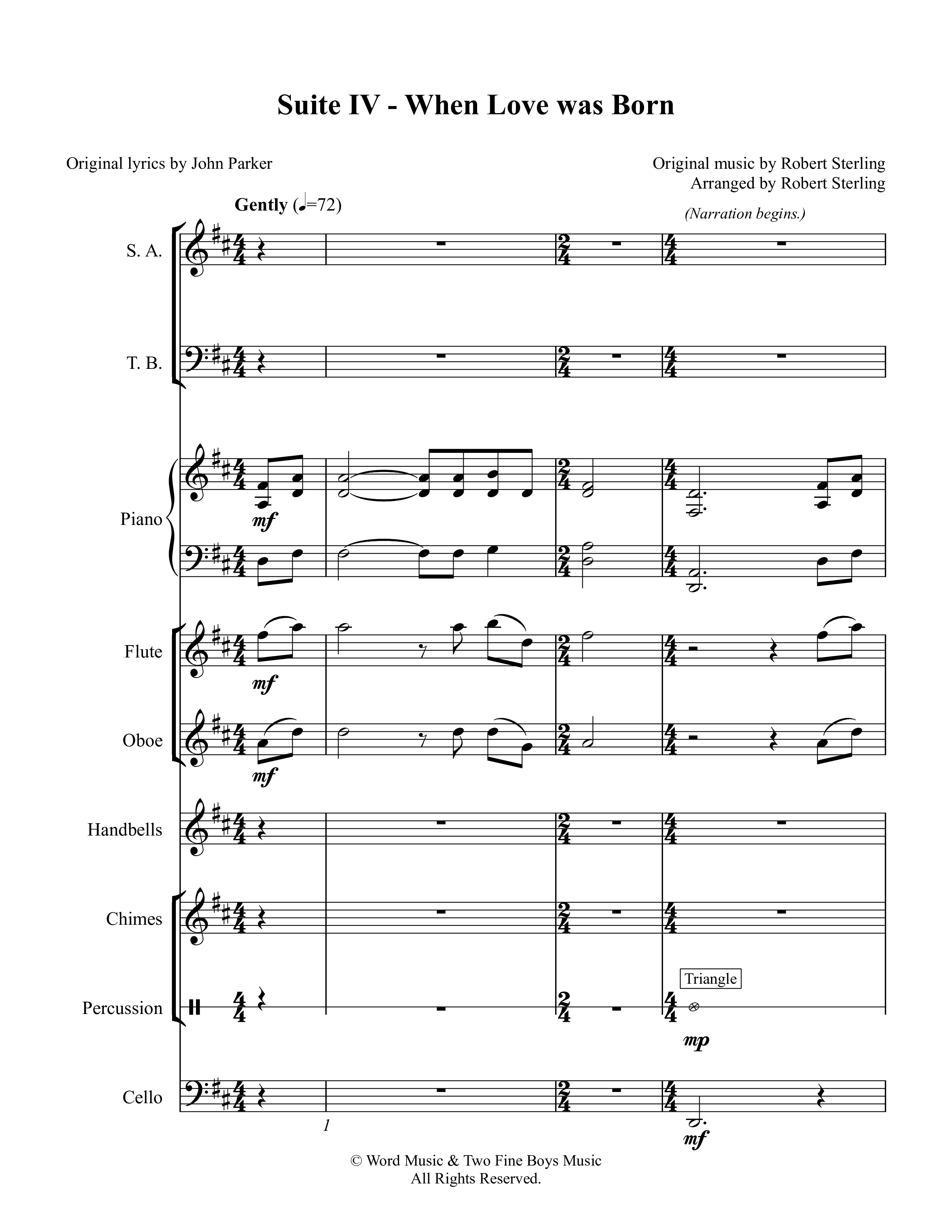 There Is A Rose (5 Song Choral Collection) Song 5 (Orchestration) (Arr. Robert Sterling / Arr. John Parker)