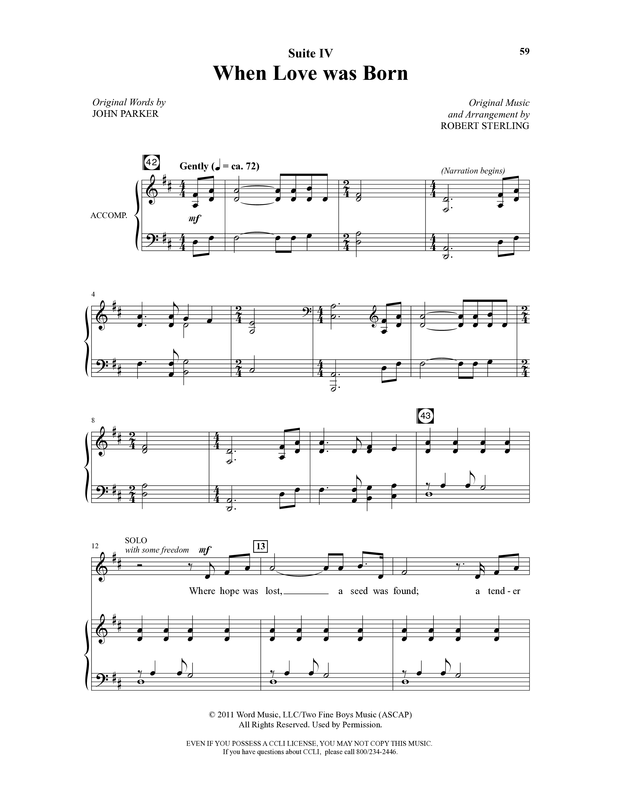 There Is A Rose (5 Song Choral Collection) Song 5 (Piano SATB) (Arr. Robert Sterling / Arr. John Parker)