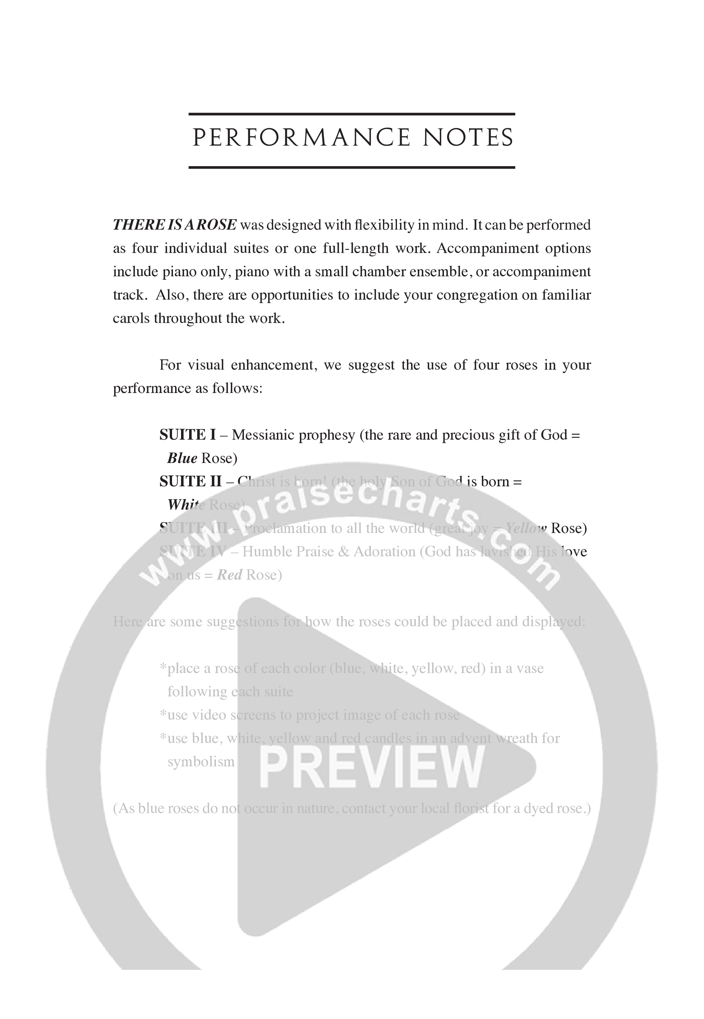 There Is A Rose (5 Song Choral Collection) Song 6 (Piano SATB) (Arr. Robert Sterling / Arr. John Parker)
