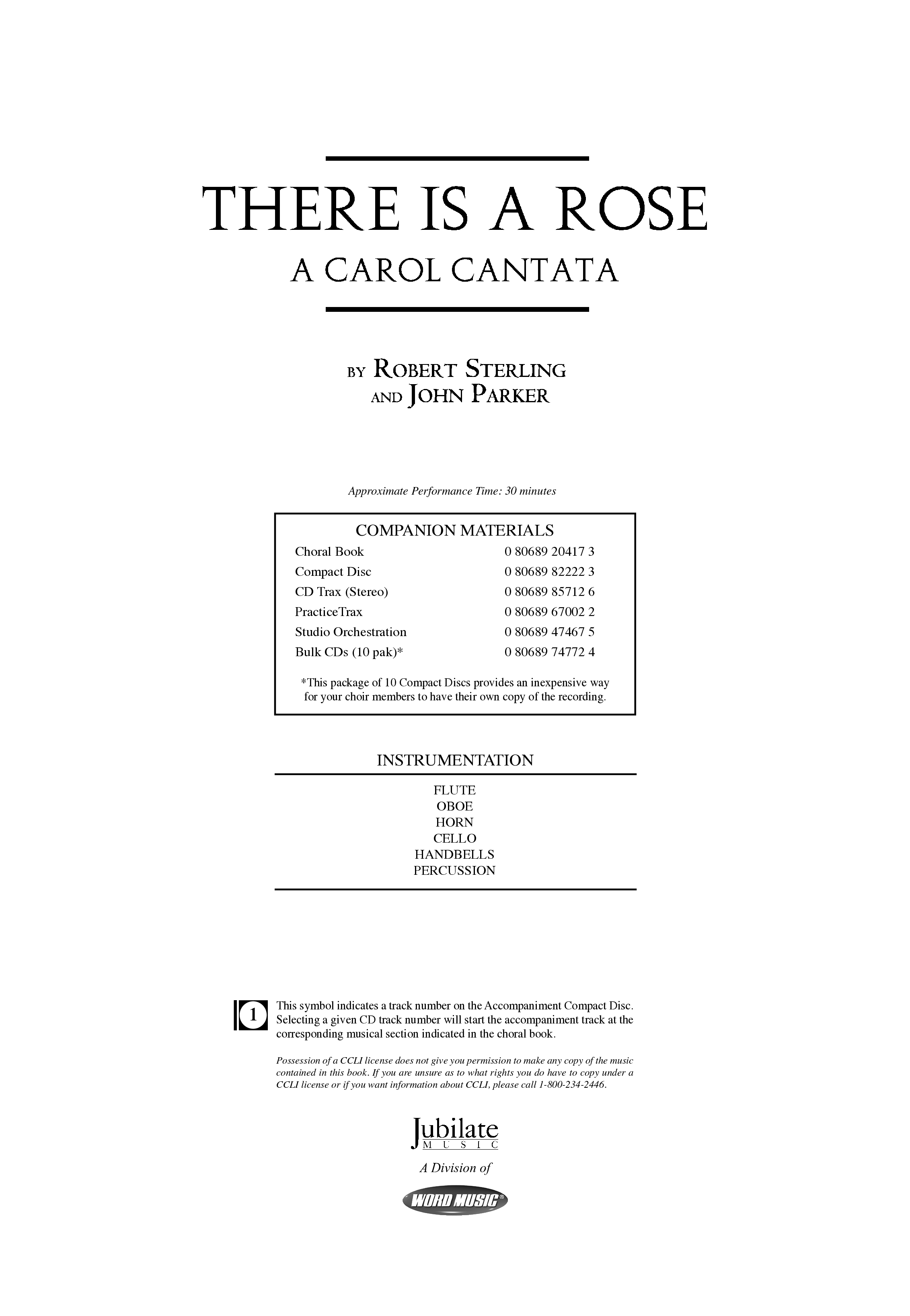 There Is A Rose (5 Song Choral Collection) Choral Book (Arr. Robert Sterling / Arr. John Parker)