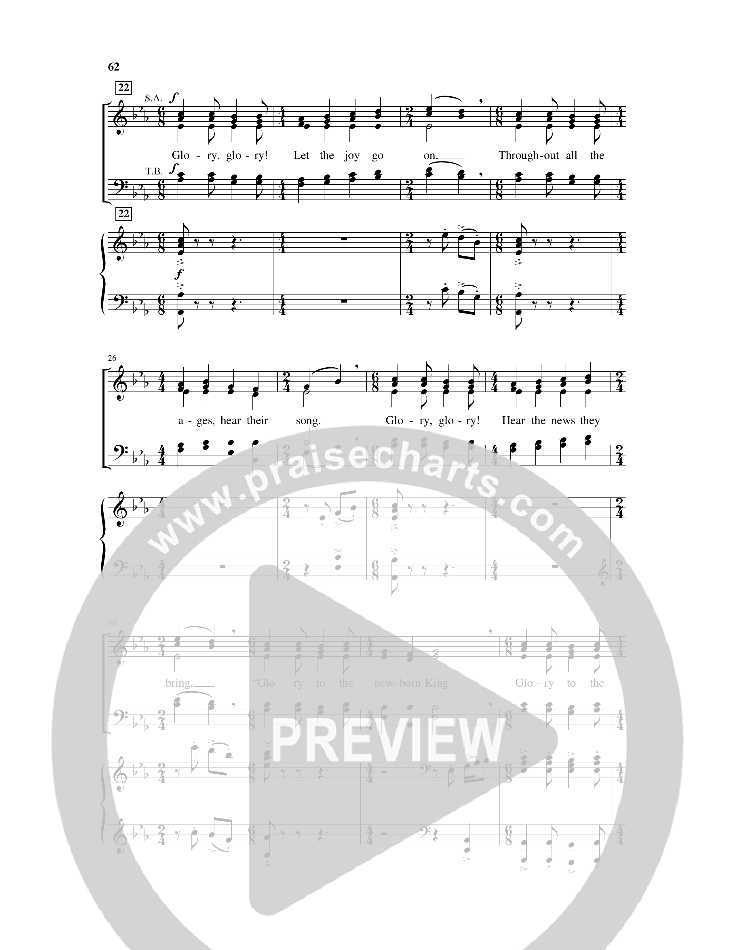 On This Shining Night (7 Song Choral Collection) Song 5 (Piano SATB) (Arr. Lee Dengler / Arr. Susan Naus Dengler / Orch. Phillip Keveren)