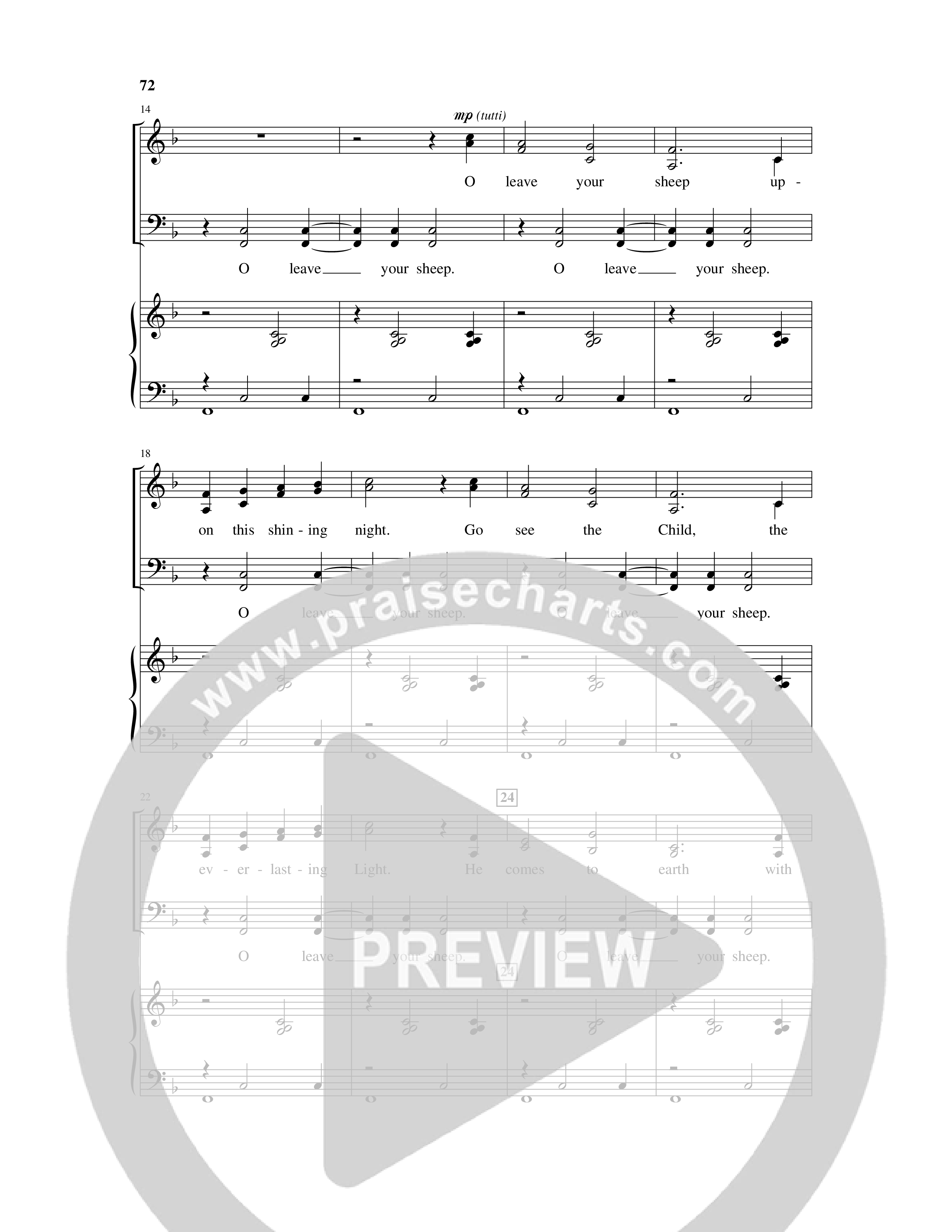 On This Shining Night (7 Song Choral Collection) Song 6 (Piano SATB) (Arr. Lee Dengler / Arr. Susan Naus Dengler / Orch. Phillip Keveren)