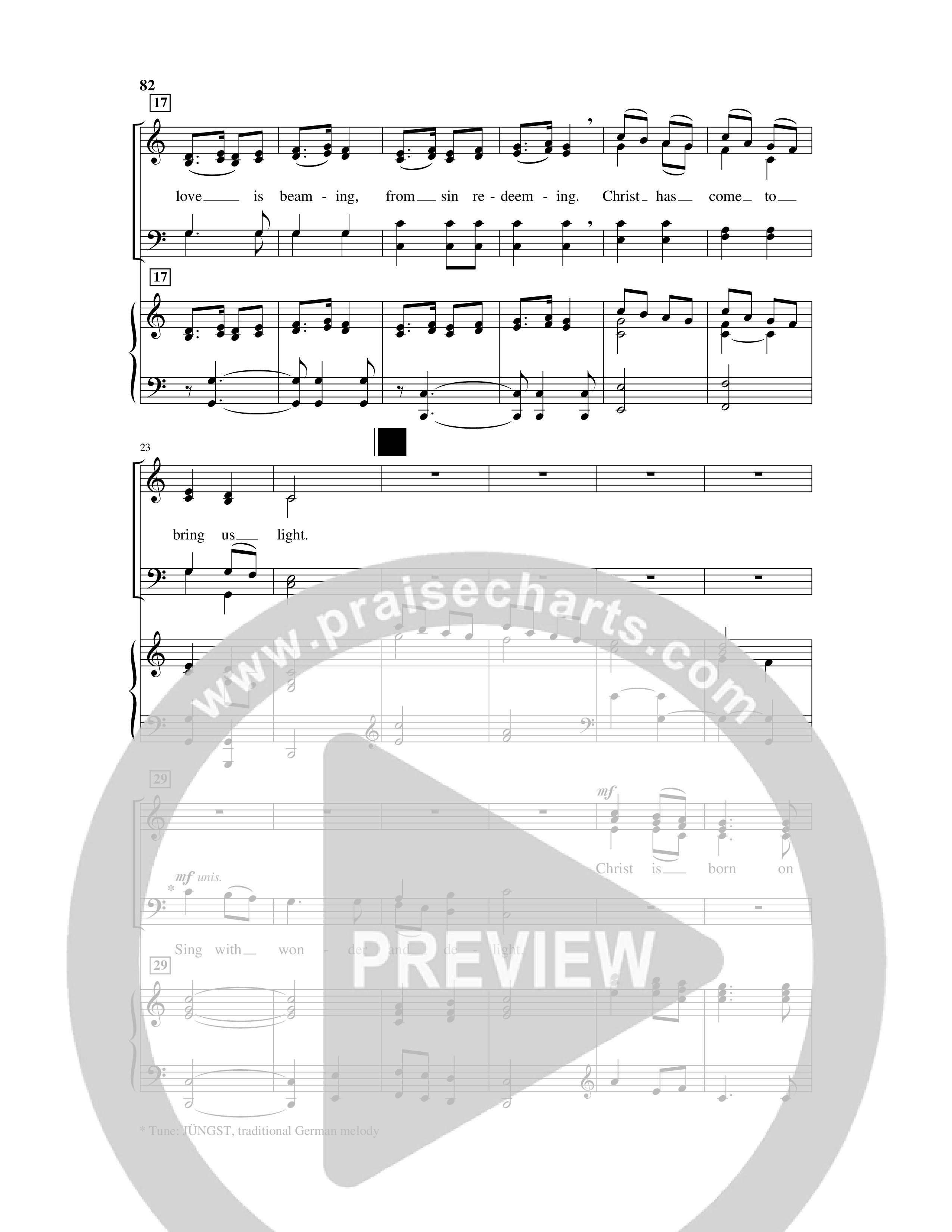 On This Shining Night (7 Song Choral Collection) Song 7 (Piano SATB) (Arr. Lee Dengler / Arr. Susan Naus Dengler / Orch. Phillip Keveren)