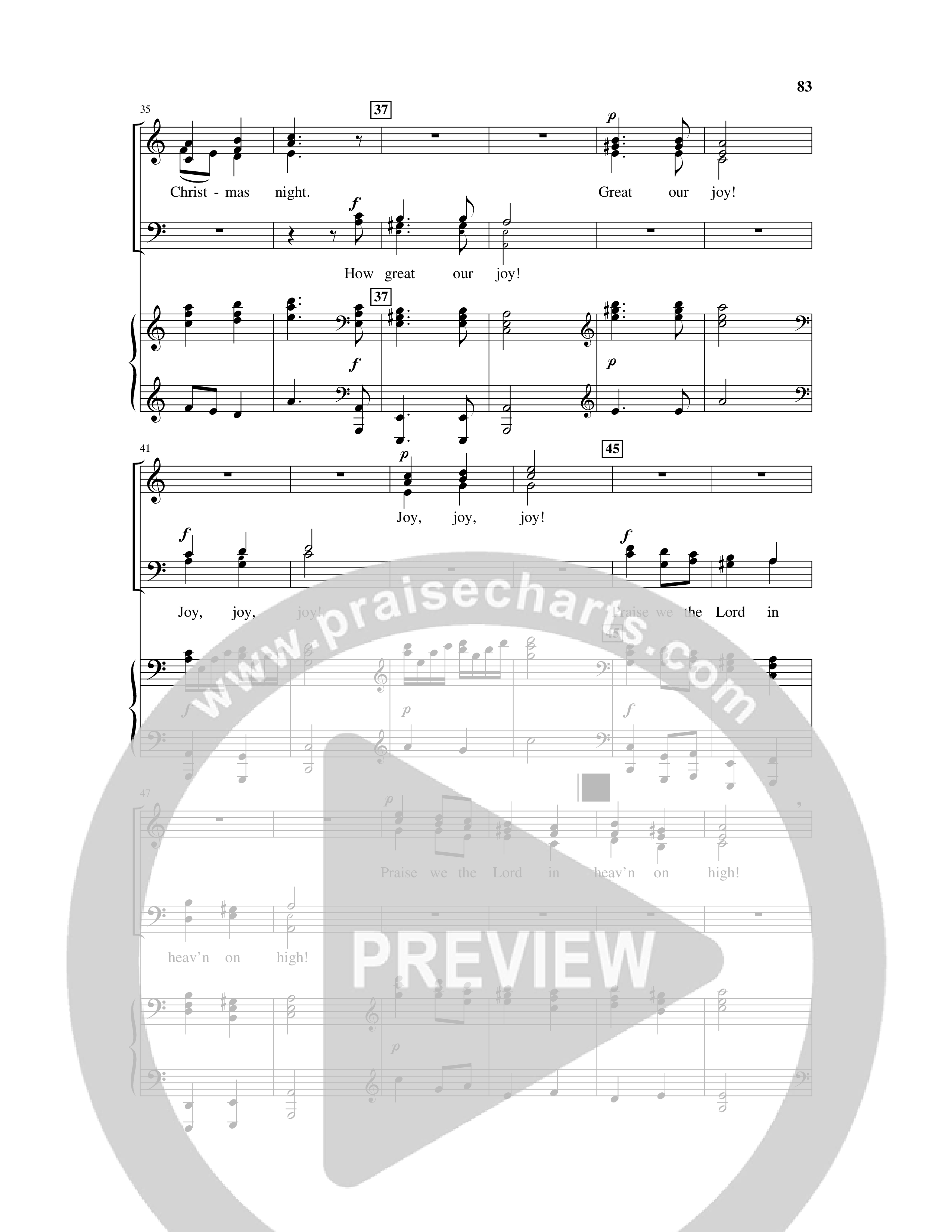 On This Shining Night (7 Song Choral Collection) Song 7 (Piano SATB) (Arr. Lee Dengler / Arr. Susan Naus Dengler / Orch. Phillip Keveren)
