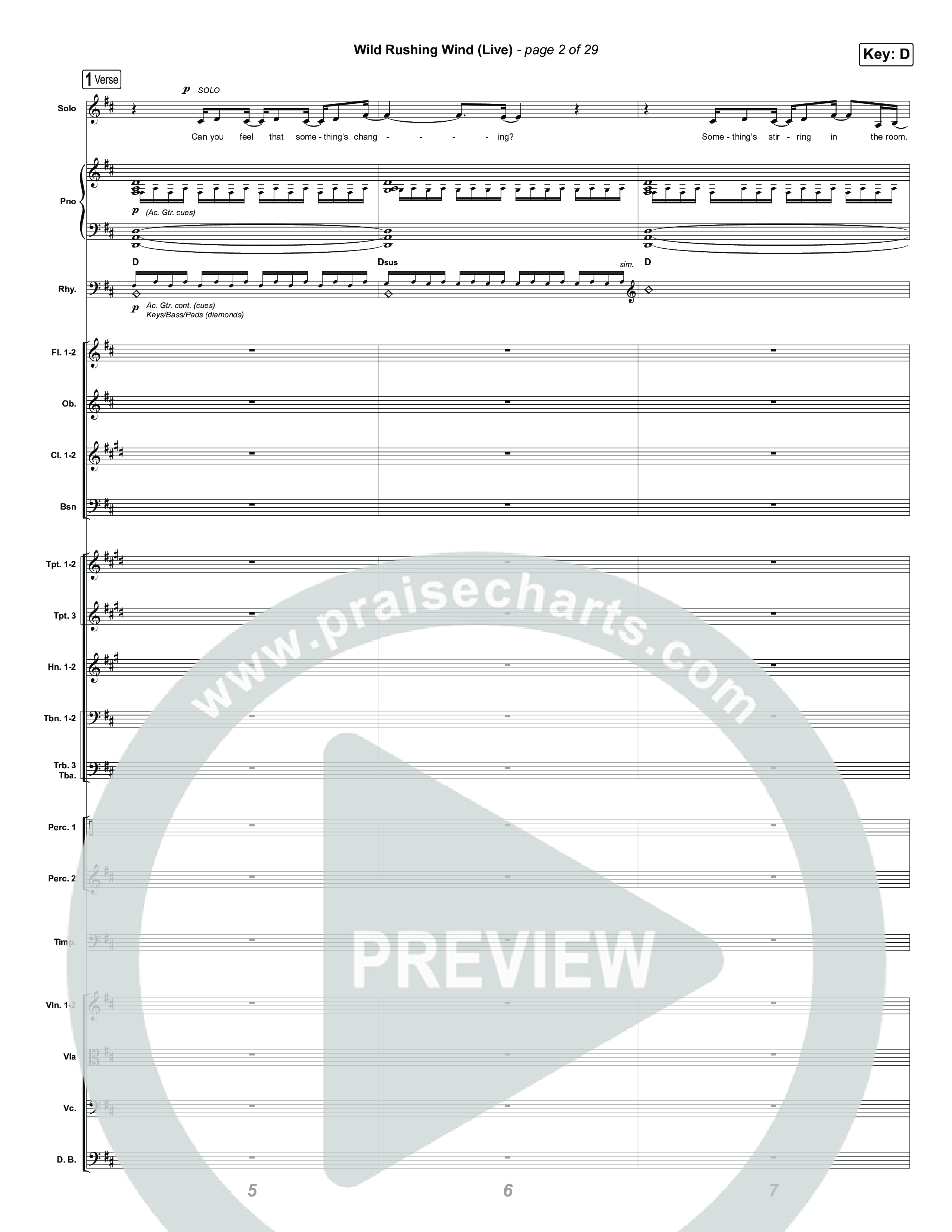 Wild Rushing Wind (Live) Orchestration (SEU Worship)