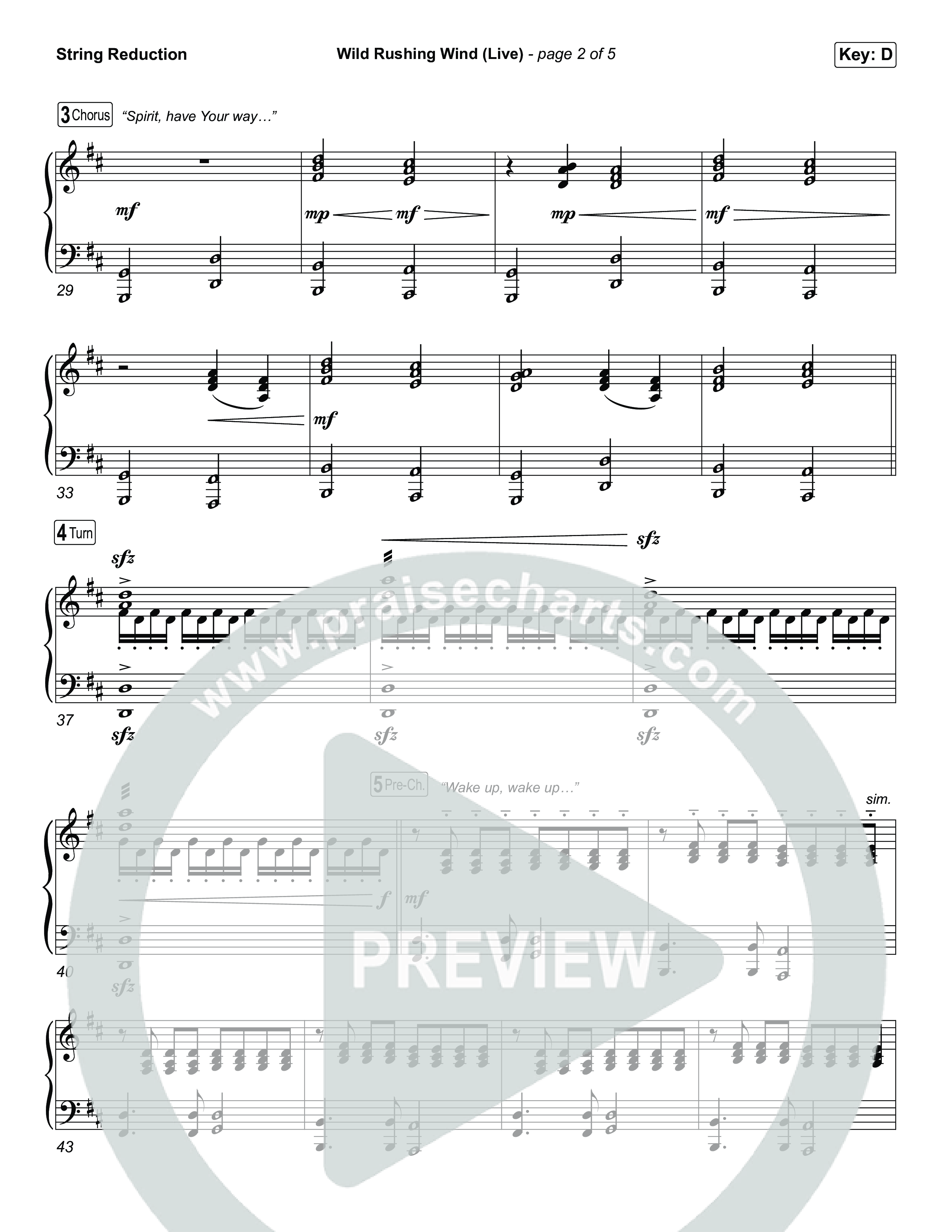 Wild Rushing Wind (Live) String Reduction (SEU Worship)