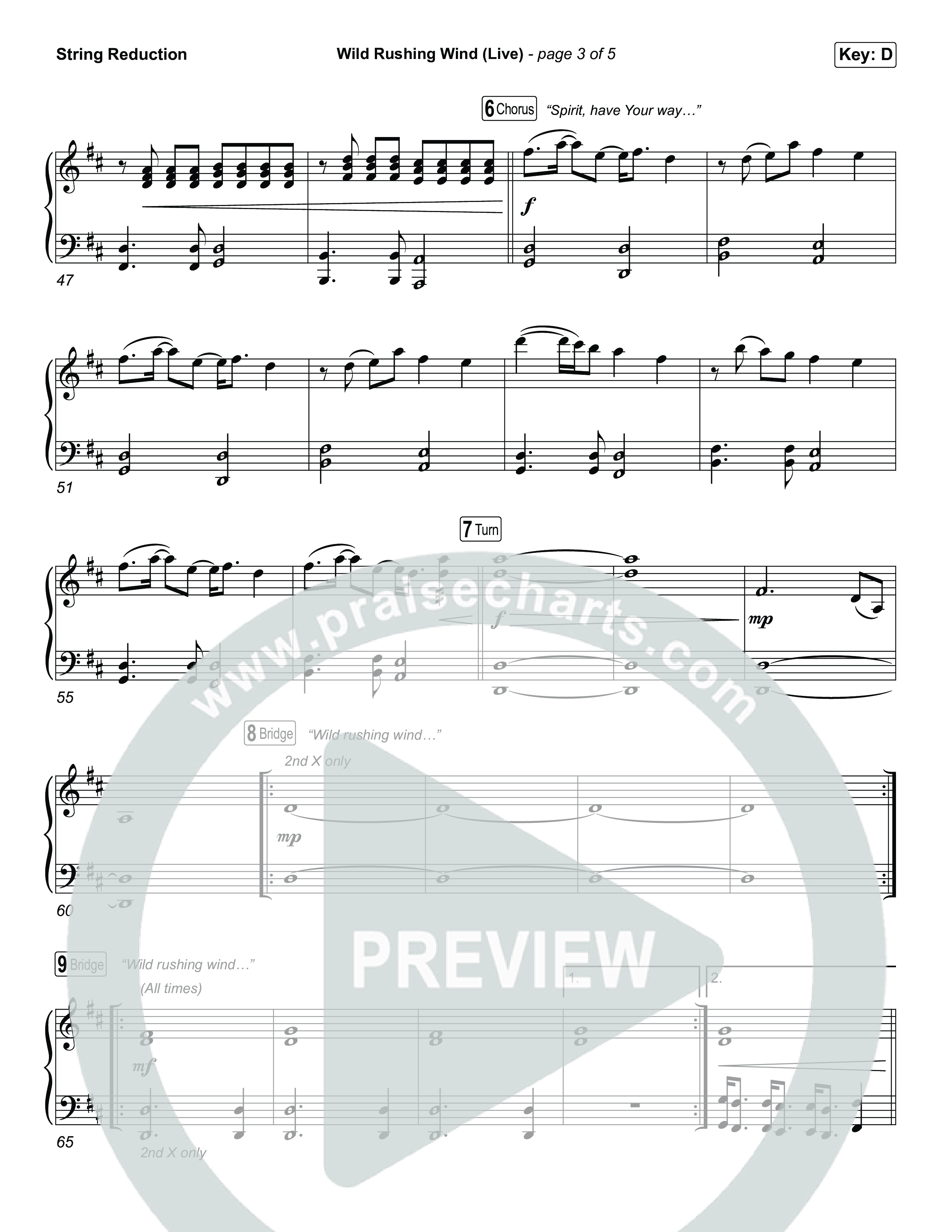Wild Rushing Wind (Live) String Reduction (SEU Worship)