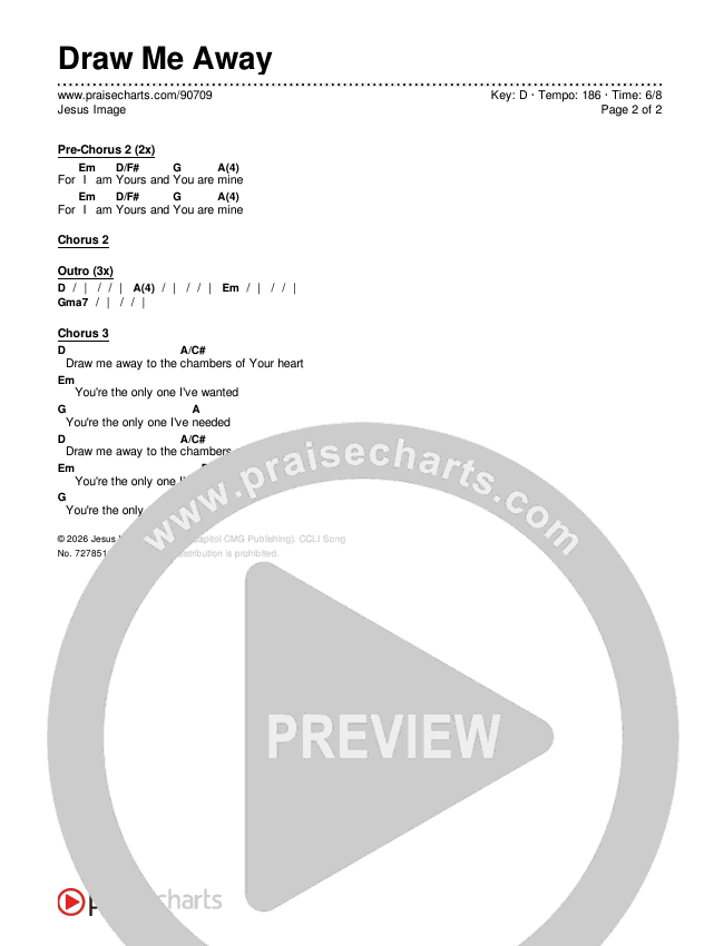 Draw Me Away Chords & Lyrics (Jesus Image)