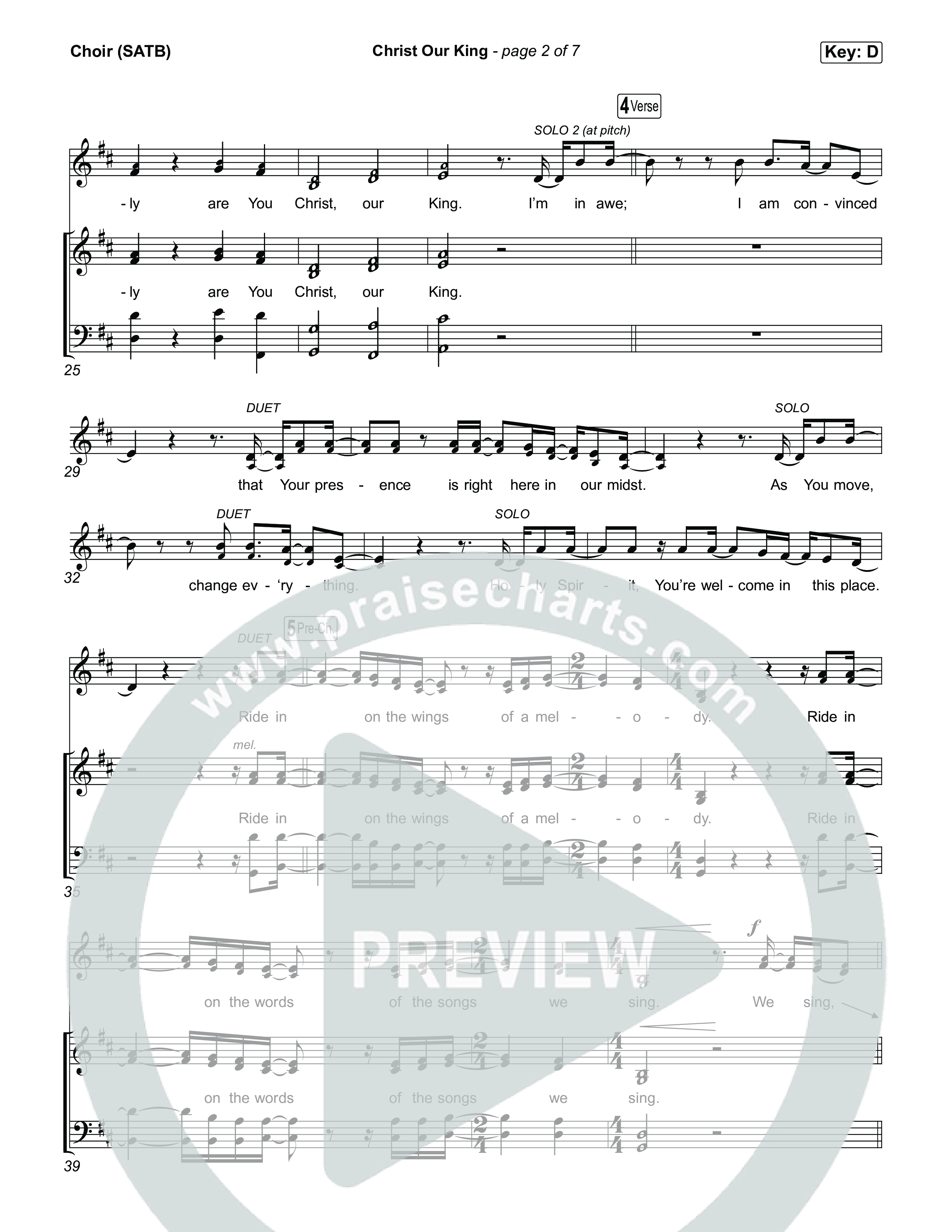 Christ Our King Choir Sheet (SATB) (Red Worship)
