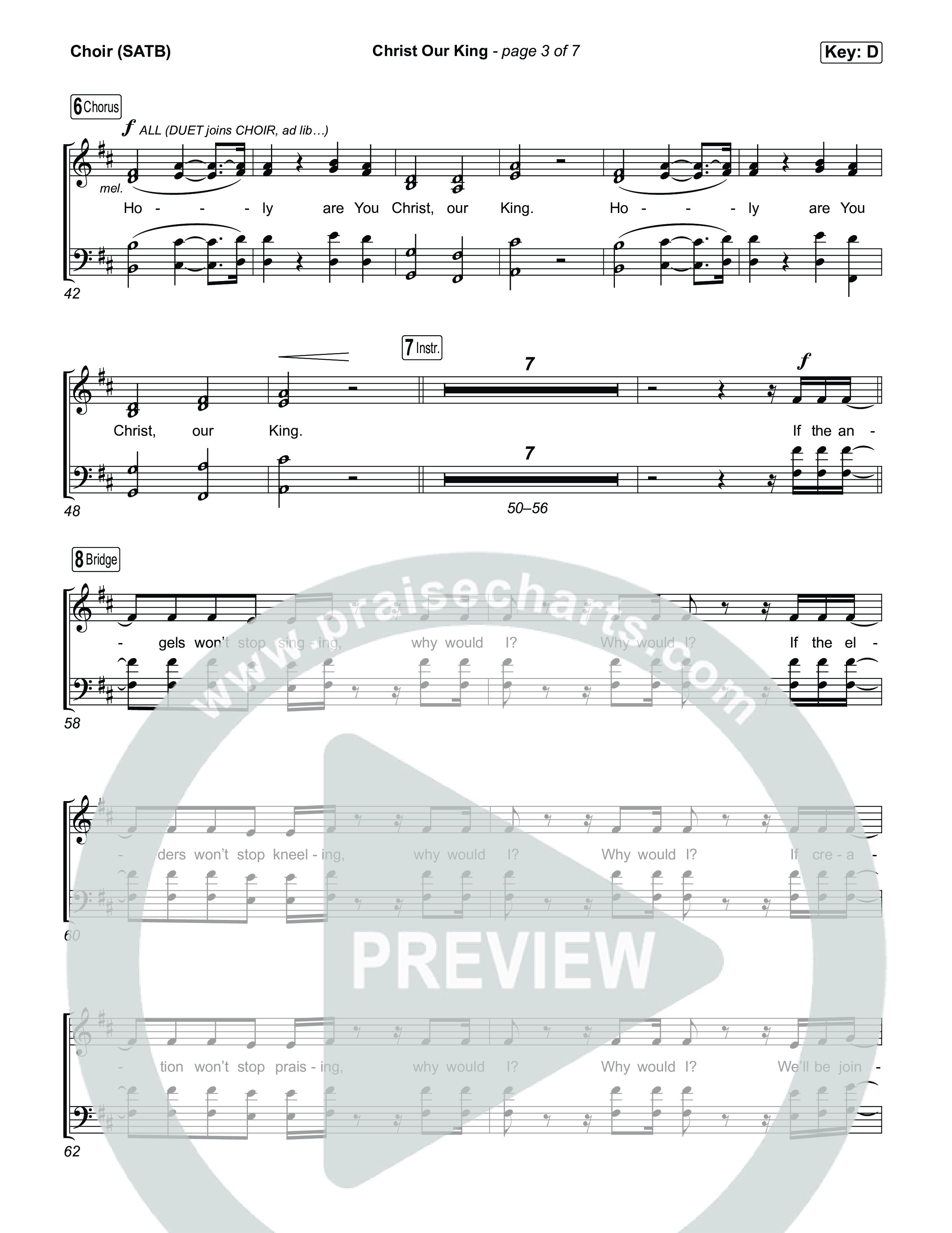 Christ Our King Choir Sheet (SATB) (Red Worship)