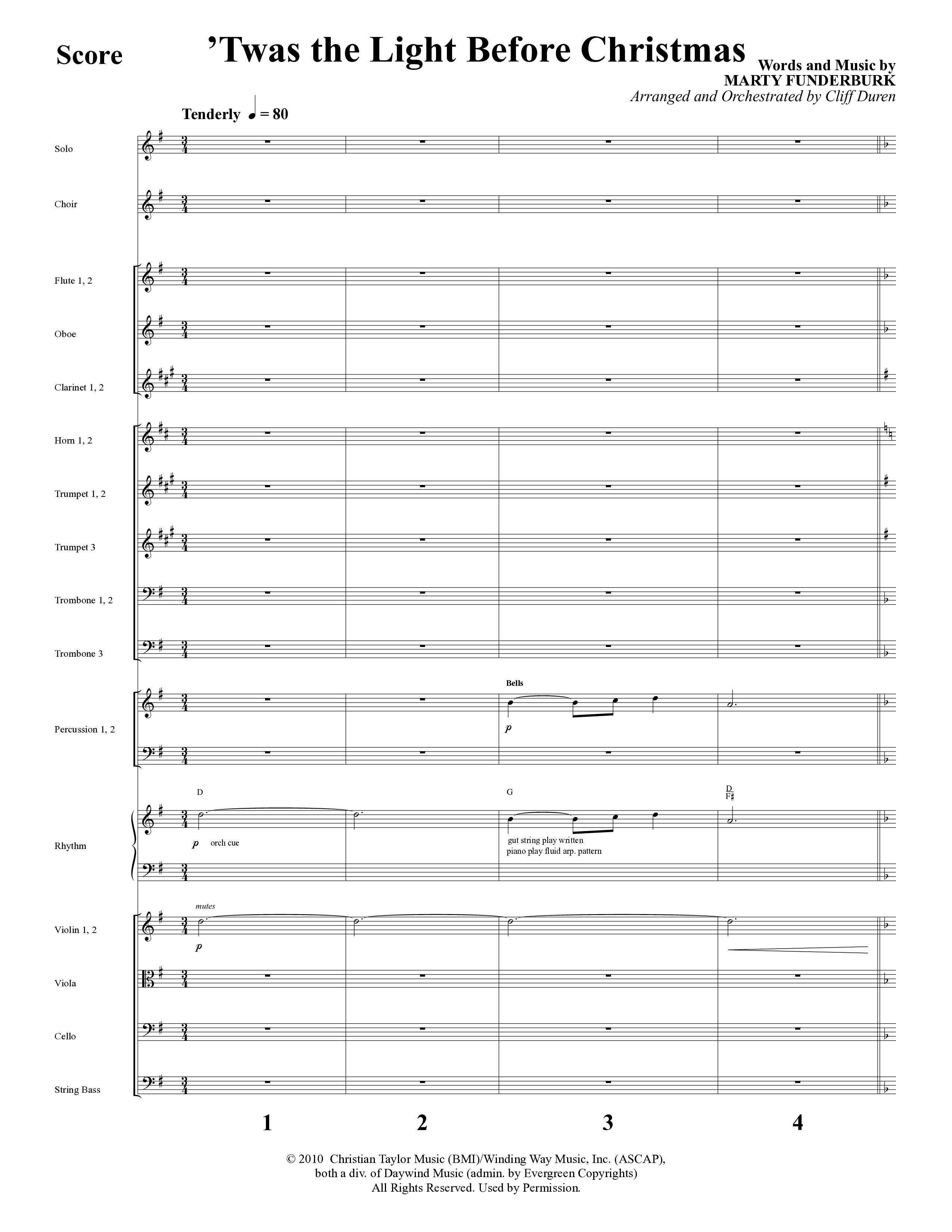 The Star Still Shines (10 Song Choral Collection) Song 4 (Orchestration) (Arr. Cliff Duren)