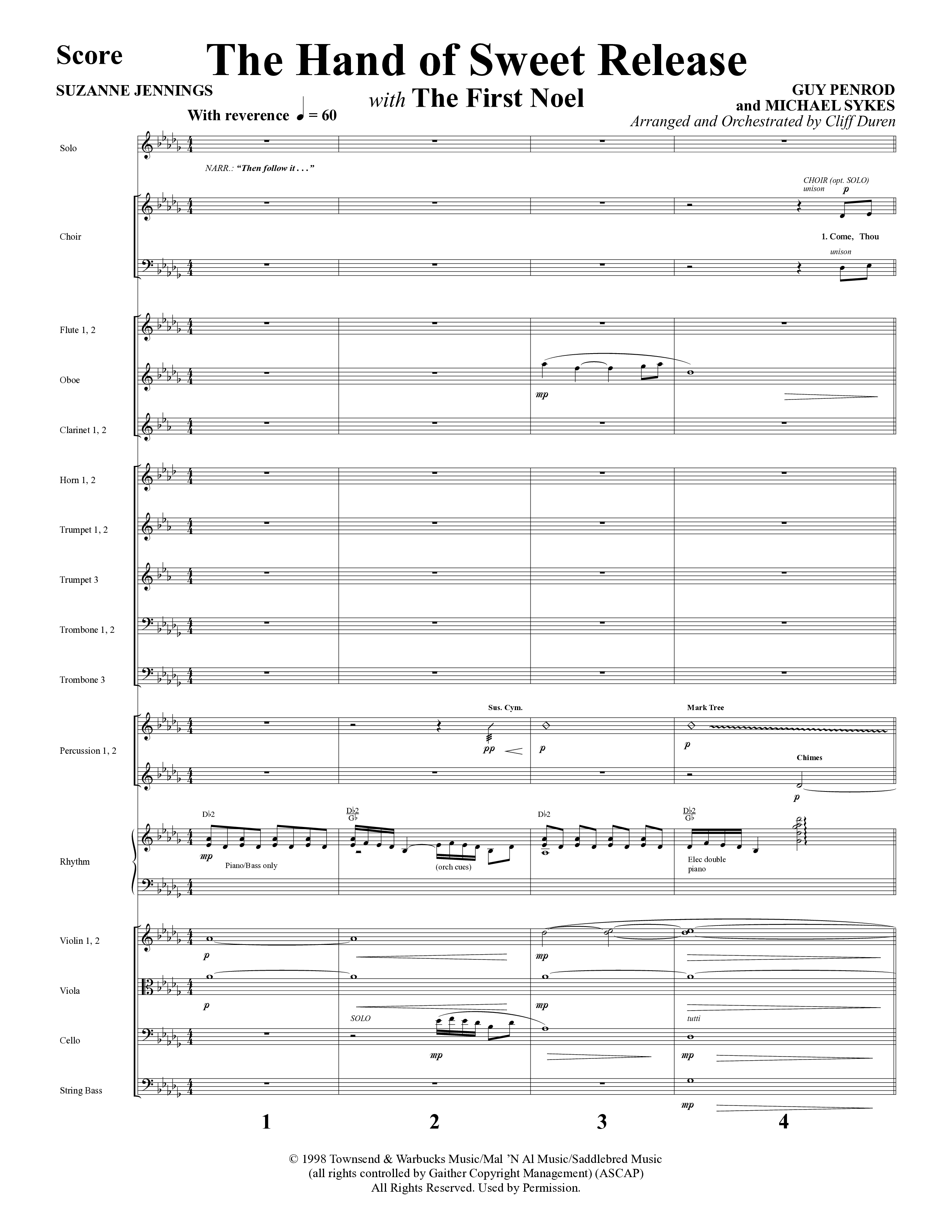 The Star Still Shines (10 Song Choral Collection) Song 6 (Orchestration) (Arr. Cliff Duren)