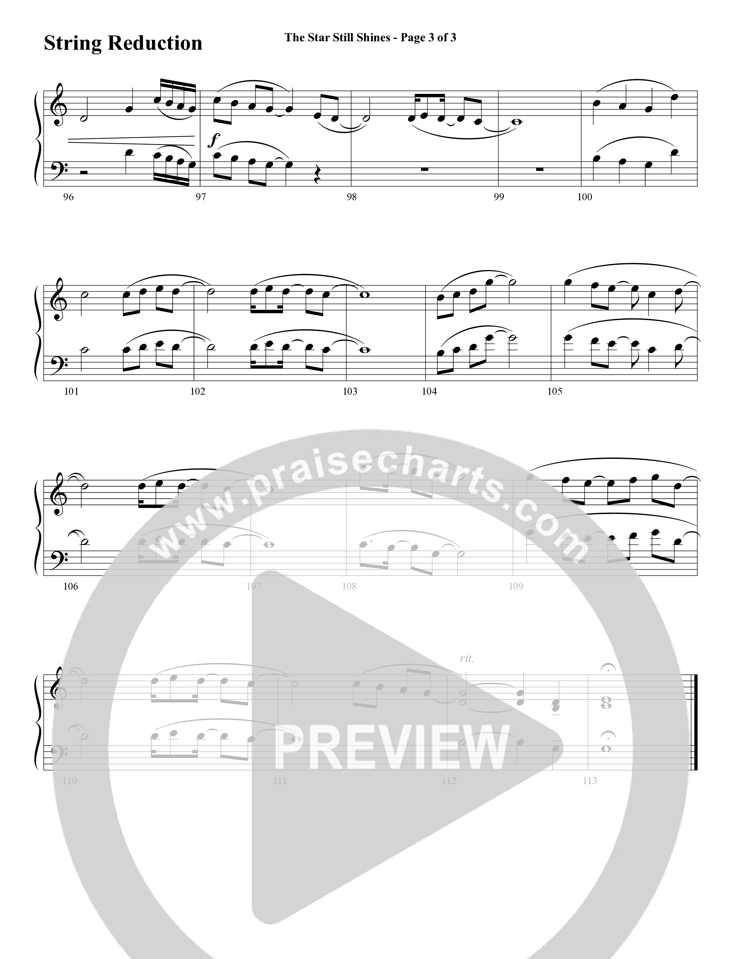 The Star Still Shines (10 Song Choral Collection) Song 8 (Orchestration) (Arr. Cliff Duren)