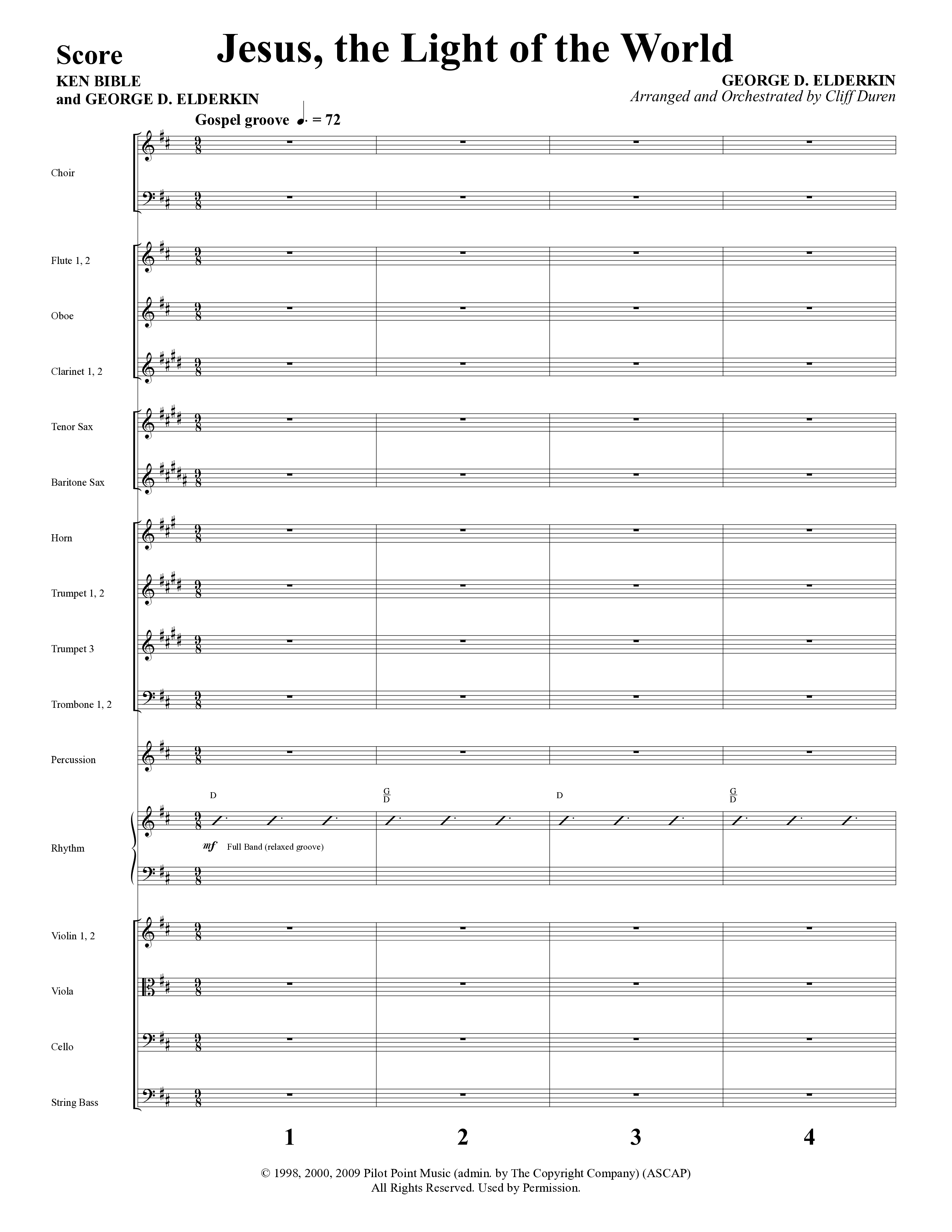 The Star Still Shines (10 Song Choral Collection) Song 9 (Orchestration) (Arr. Cliff Duren)
