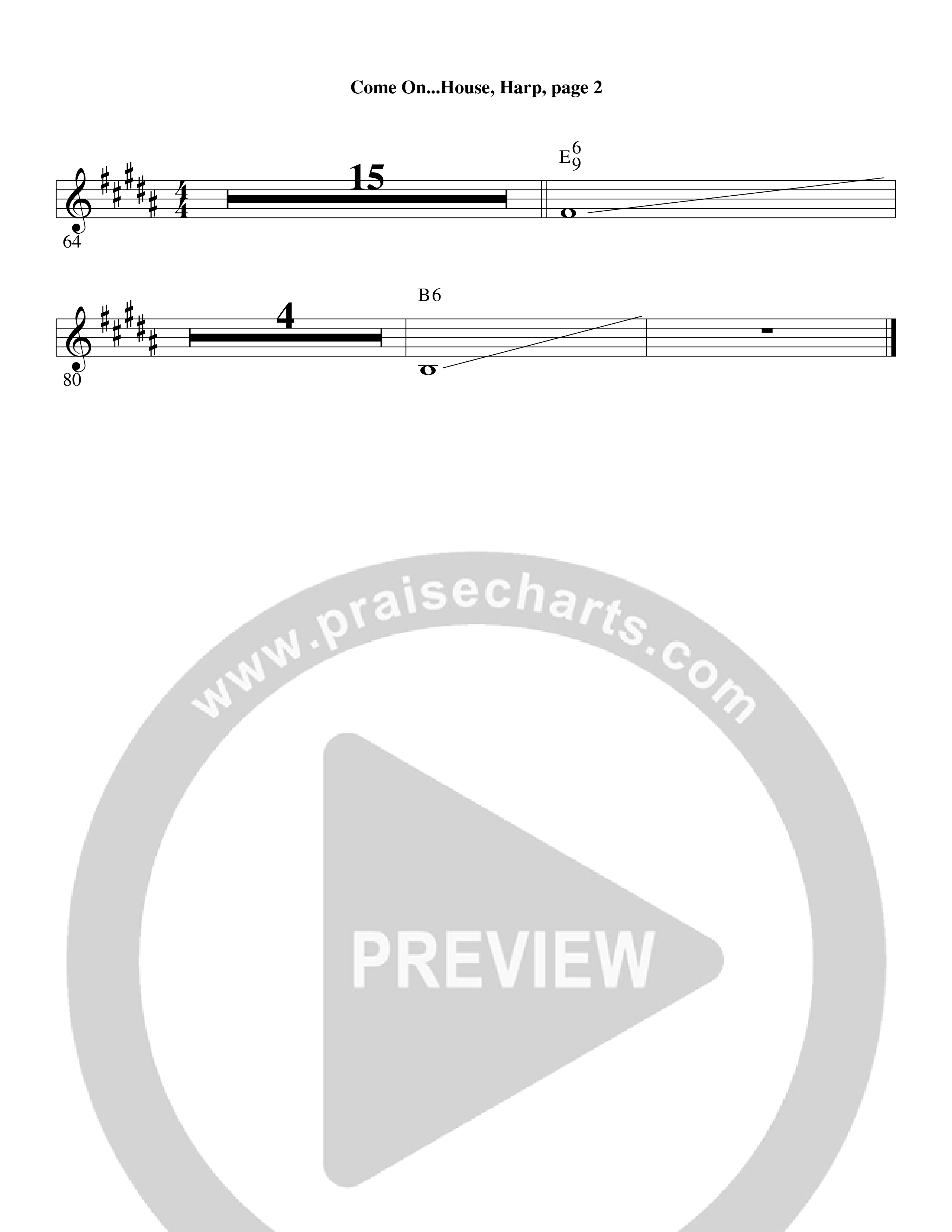 Come On into the House (Choral Anthem SATB) Harp (Word Music Choral / Arr. David Clydesdale)