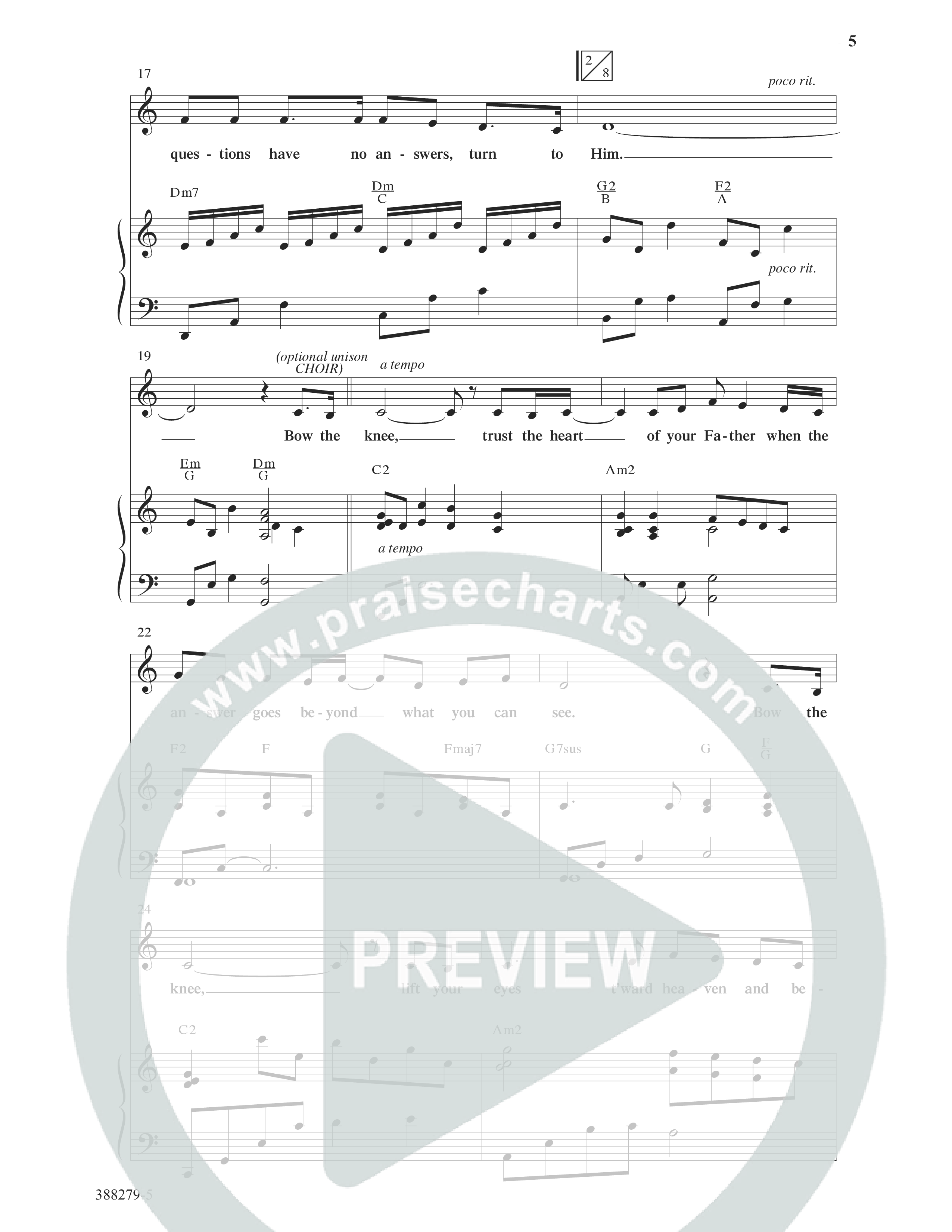 Bow The Knee (Choral Anthem SATB) Anthem (SATB/Piano) (Word Music Choral / Robert Sterling)