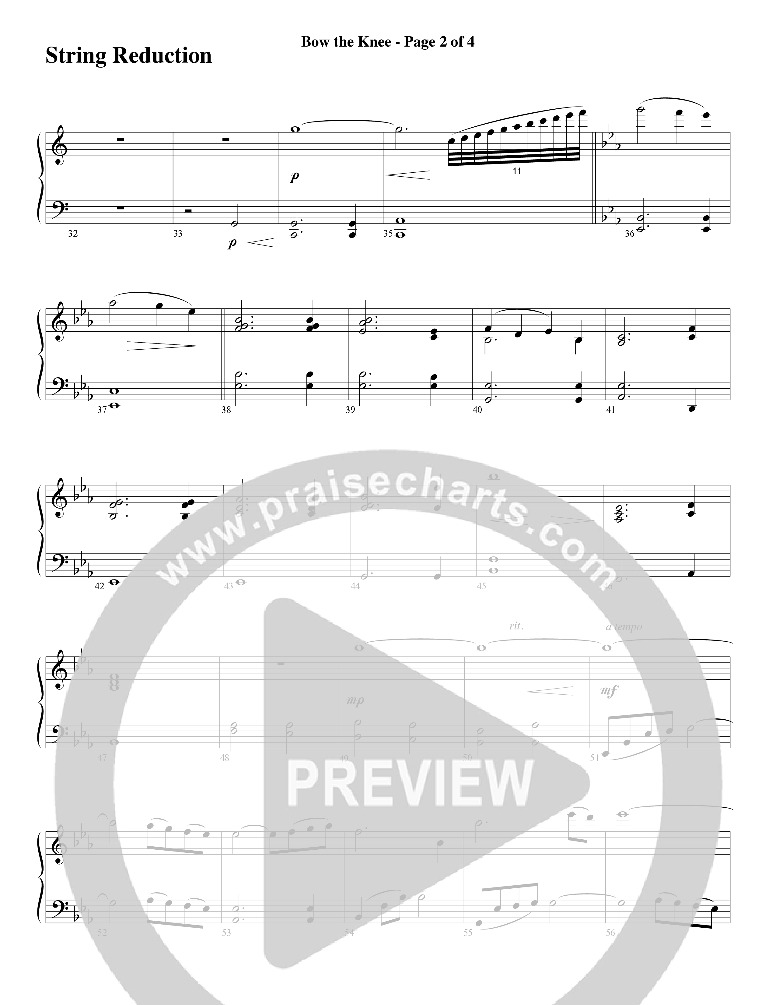 Bow The Knee (Choral Anthem SATB) String Reduction (Word Music Choral / Robert Sterling)