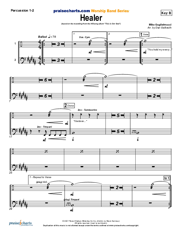 Healer Percussion 1/2 (Mike Guglielmucci)