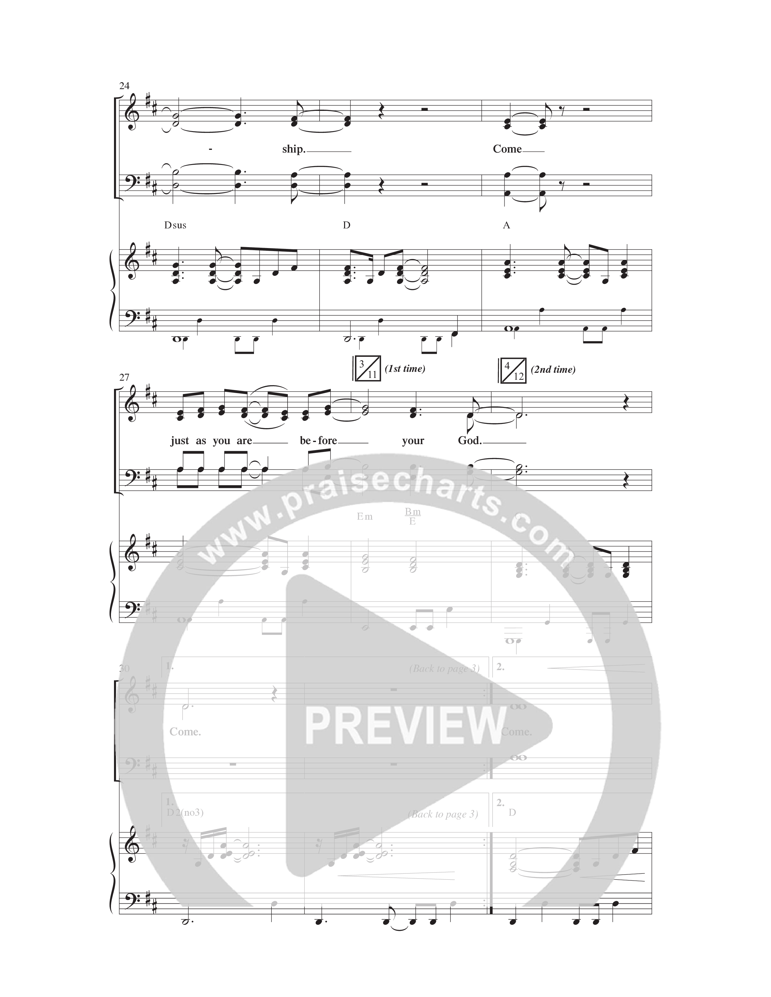 Come, Now Is The Time To Worship (Choral Anthem SATB) Anthem (SATB/Piano) (Word Music Choral / Robert Sterling)
