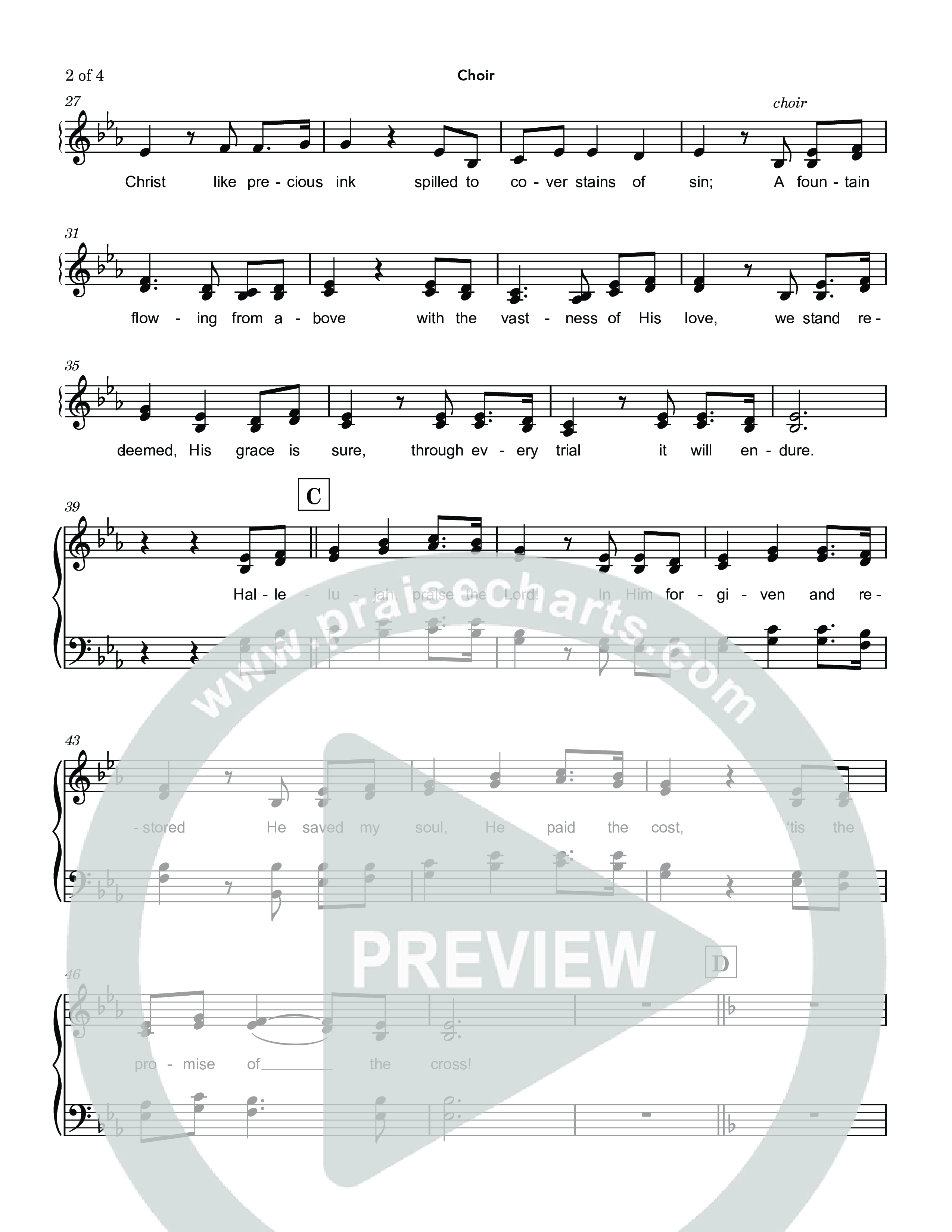 God's Covenant (Promise Of The Cross) (Choral Anthem SATB) Choir Sheet (SATB) (Nathan Sennett / Debora Cahoon / Jaclynn Huse)