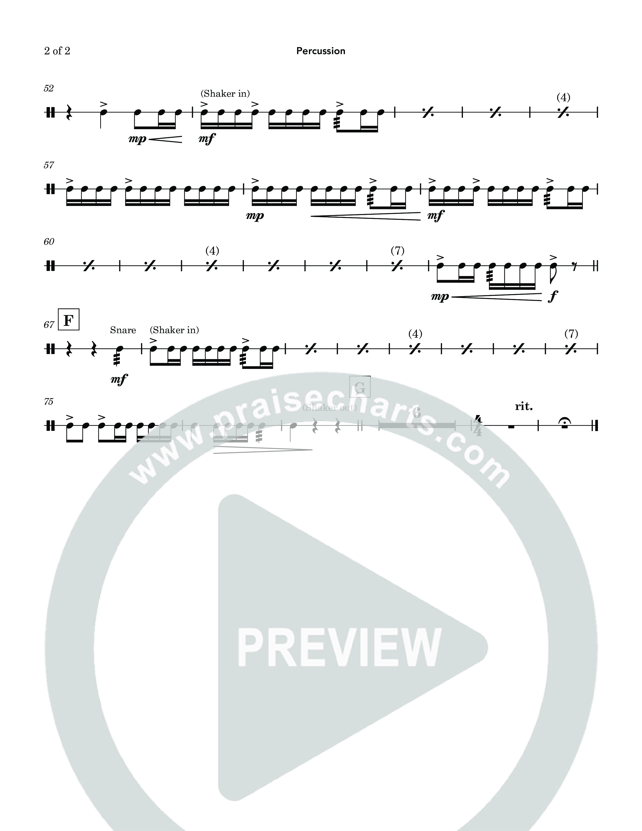 God's Covenant (Promise Of The Cross) (Choral Anthem SATB) Percussion (Nathan Sennett / Debora Cahoon / Jaclynn Huse)