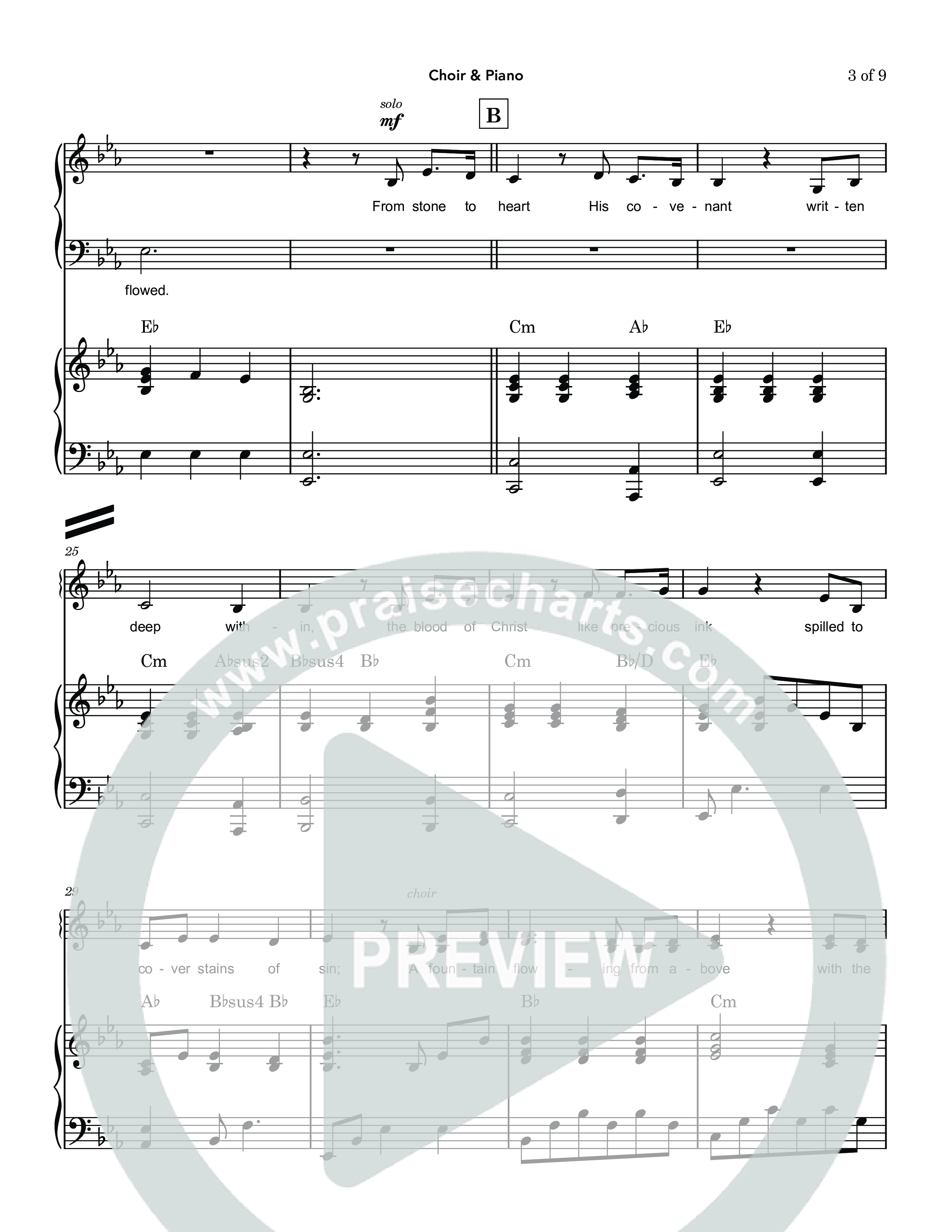 God's Covenant (Promise Of The Cross) (Choral Anthem SATB) Anthem (SATB/Piano) (Nathan Sennett / Debora Cahoon / Jaclynn Huse)