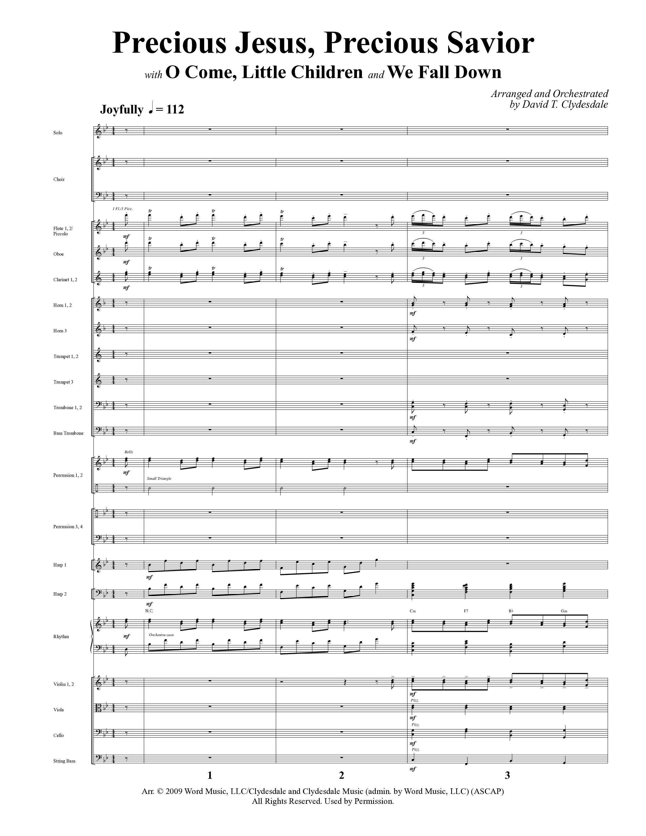 A Baby Changes Everything (16 Song Choral Collection) Song 10 (Orchestration) (Arr. Deborah Craig-Claar / Arr. David Clydesdale)
