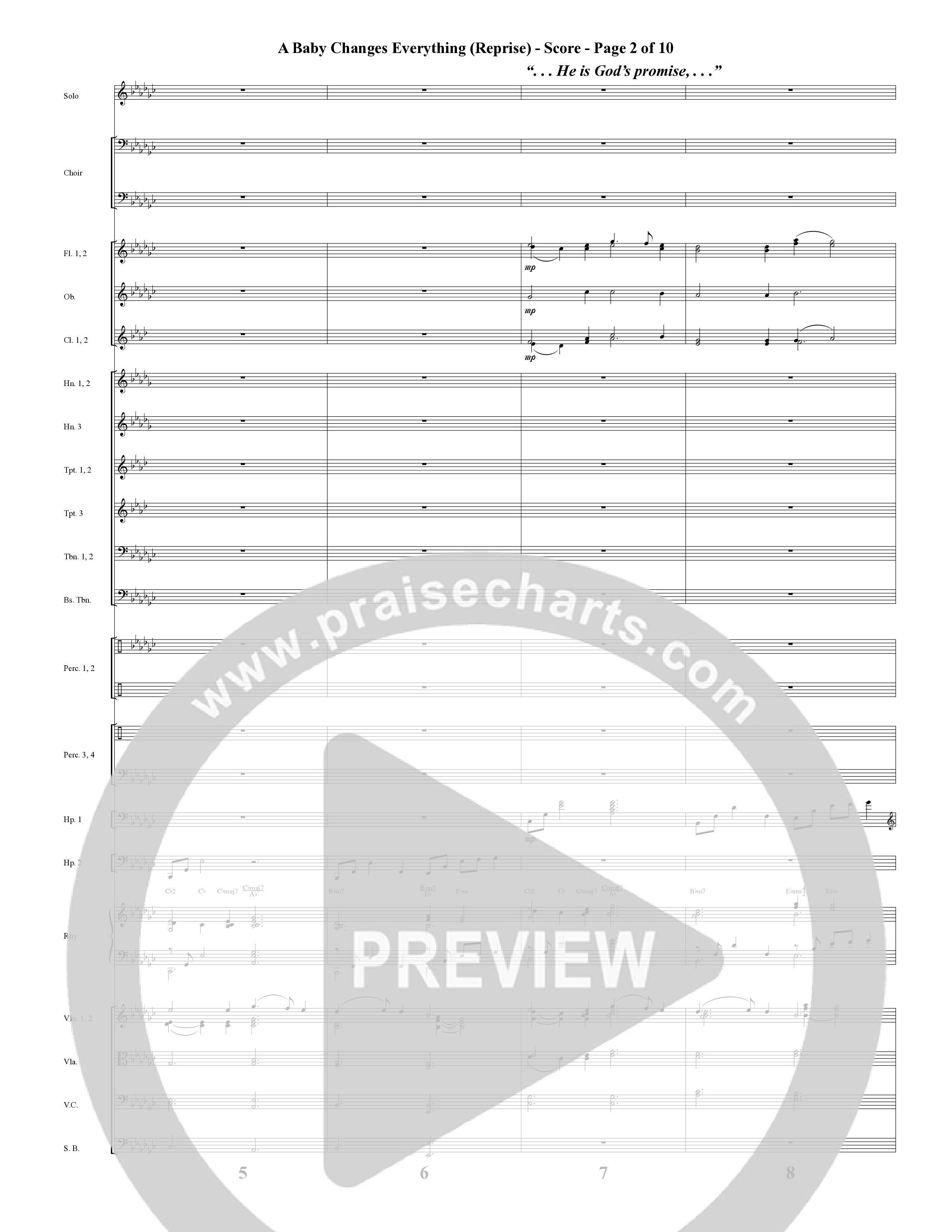 A Baby Changes Everything (16 Song Choral Collection) Song 12 (Orchestration) (Arr. Deborah Craig-Claar / Arr. David Clydesdale)