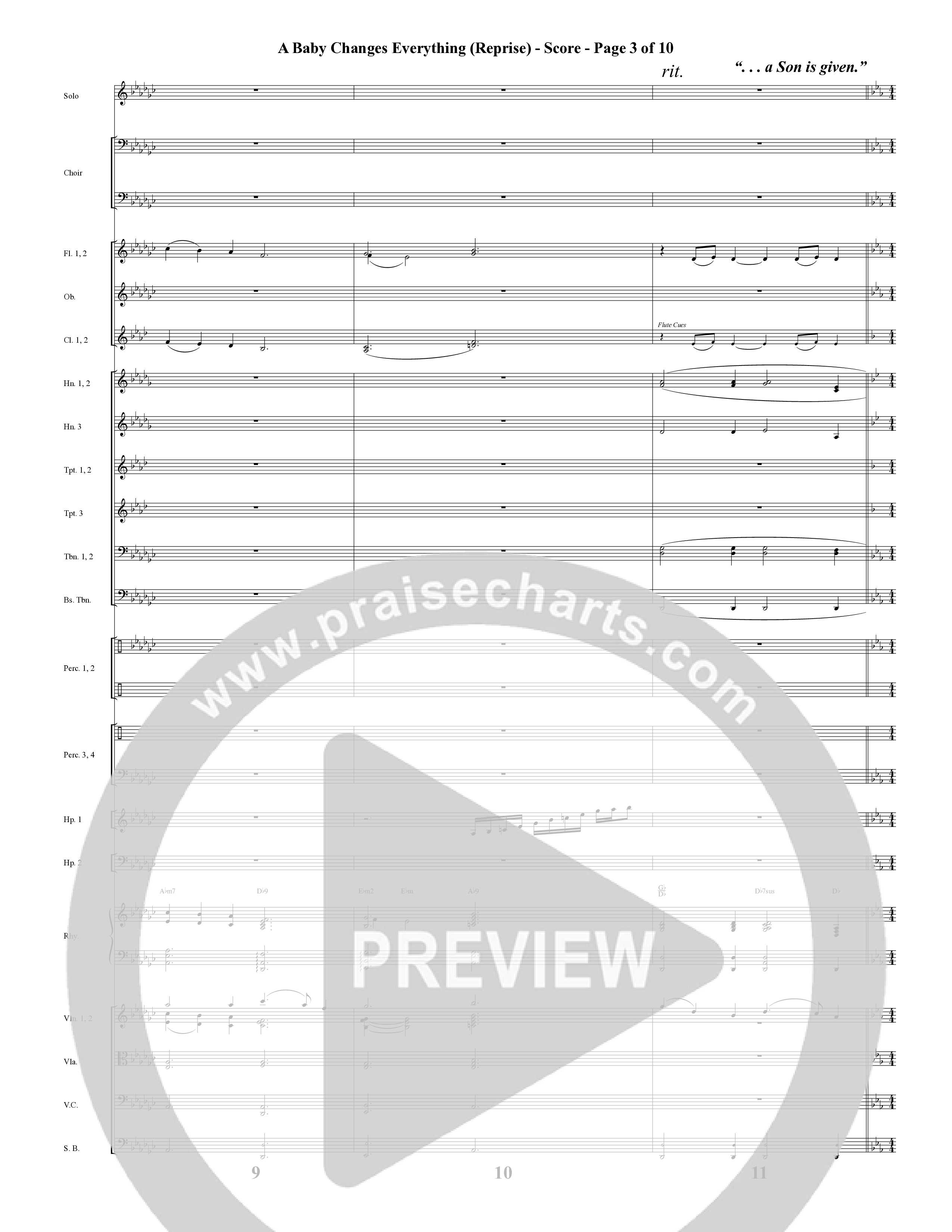 A Baby Changes Everything (16 Song Choral Collection) Song 12 (Orchestration) (Arr. Deborah Craig-Claar / Arr. David Clydesdale)