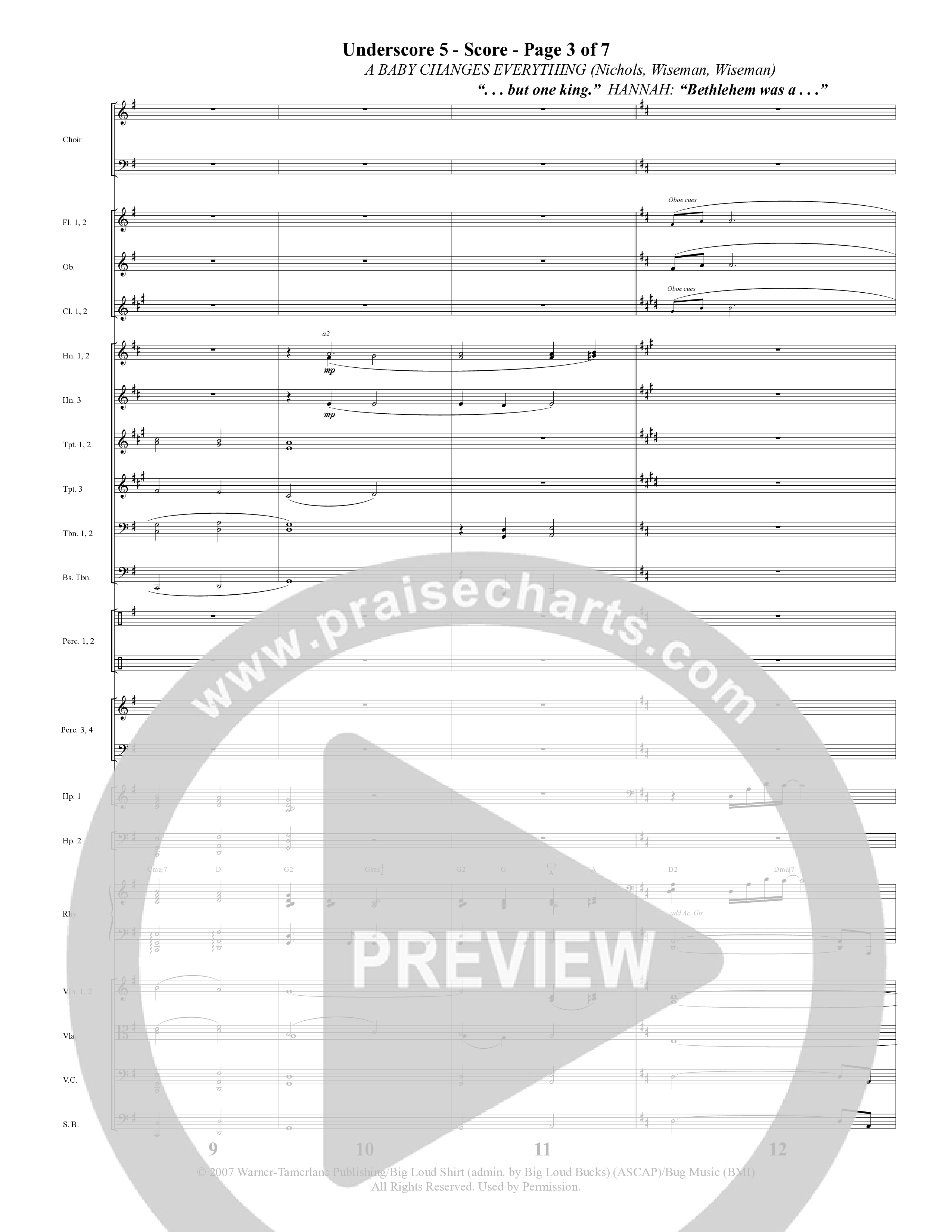 A Baby Changes Everything (16 Song Choral Collection) Song 13 (Orchestration) (Arr. Deborah Craig-Claar / Arr. David Clydesdale)