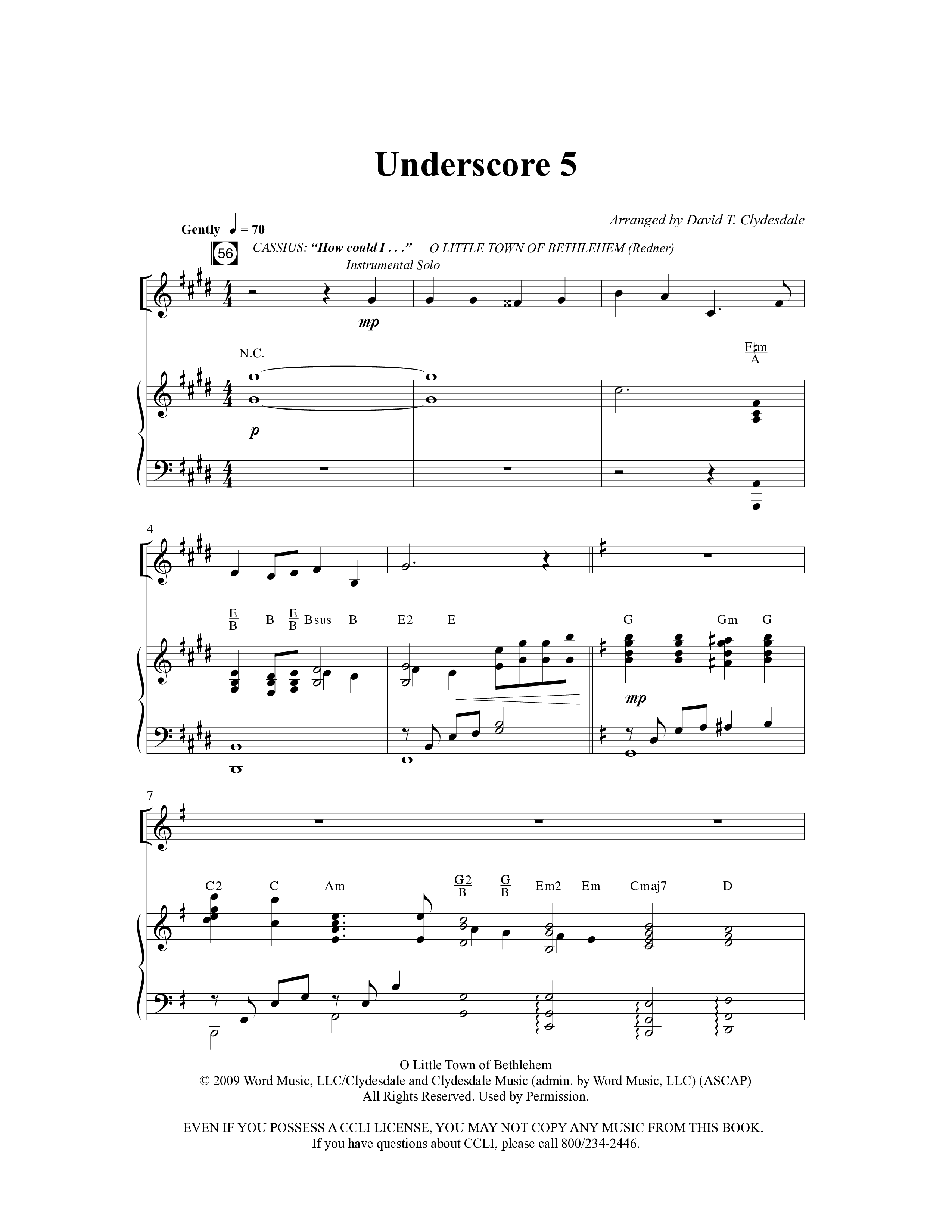 A Baby Changes Everything (16 Song Choral Collection) Song 13 (Piano SATB) (Arr. Deborah Craig-Claar / Arr. David Clydesdale)