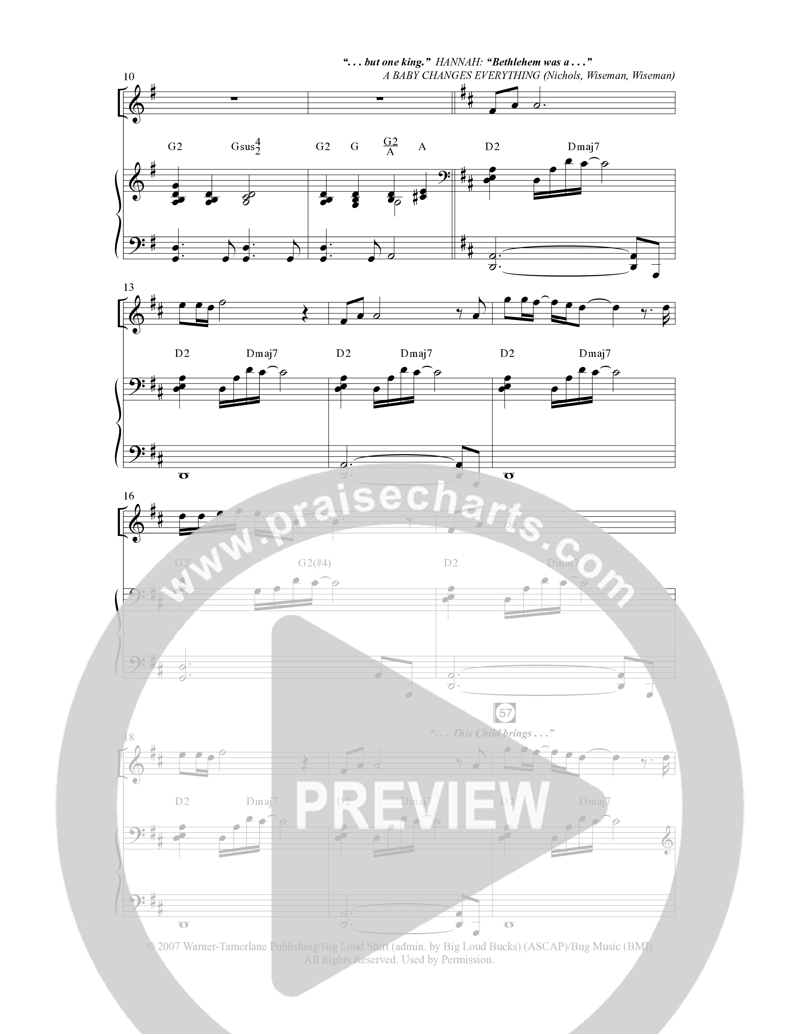 A Baby Changes Everything (16 Song Choral Collection) Song 13 (Piano SATB) (Arr. Deborah Craig-Claar / Arr. David Clydesdale)