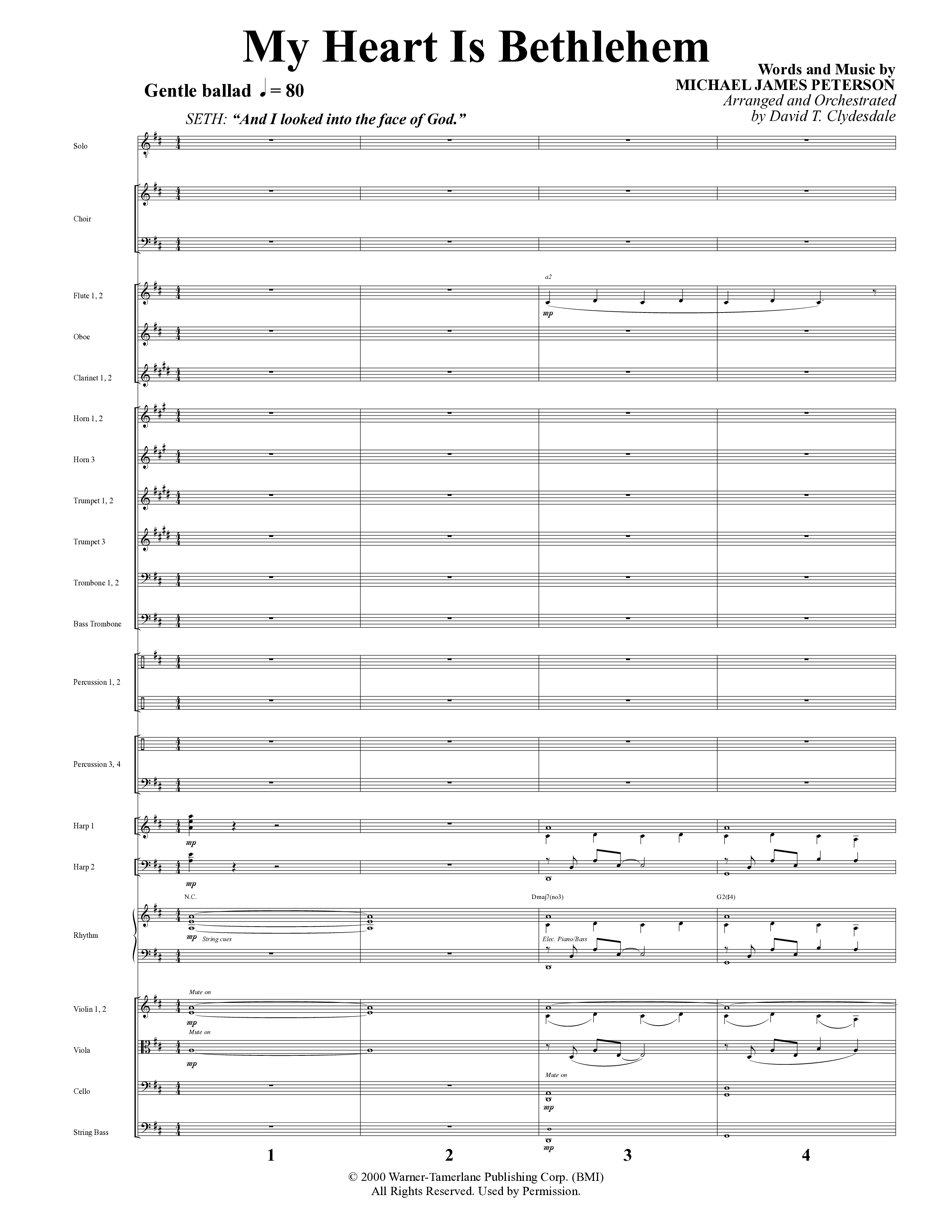 A Baby Changes Everything (16 Song Choral Collection) Song 14 (Orchestration) (Arr. Deborah Craig-Claar / Arr. David Clydesdale)