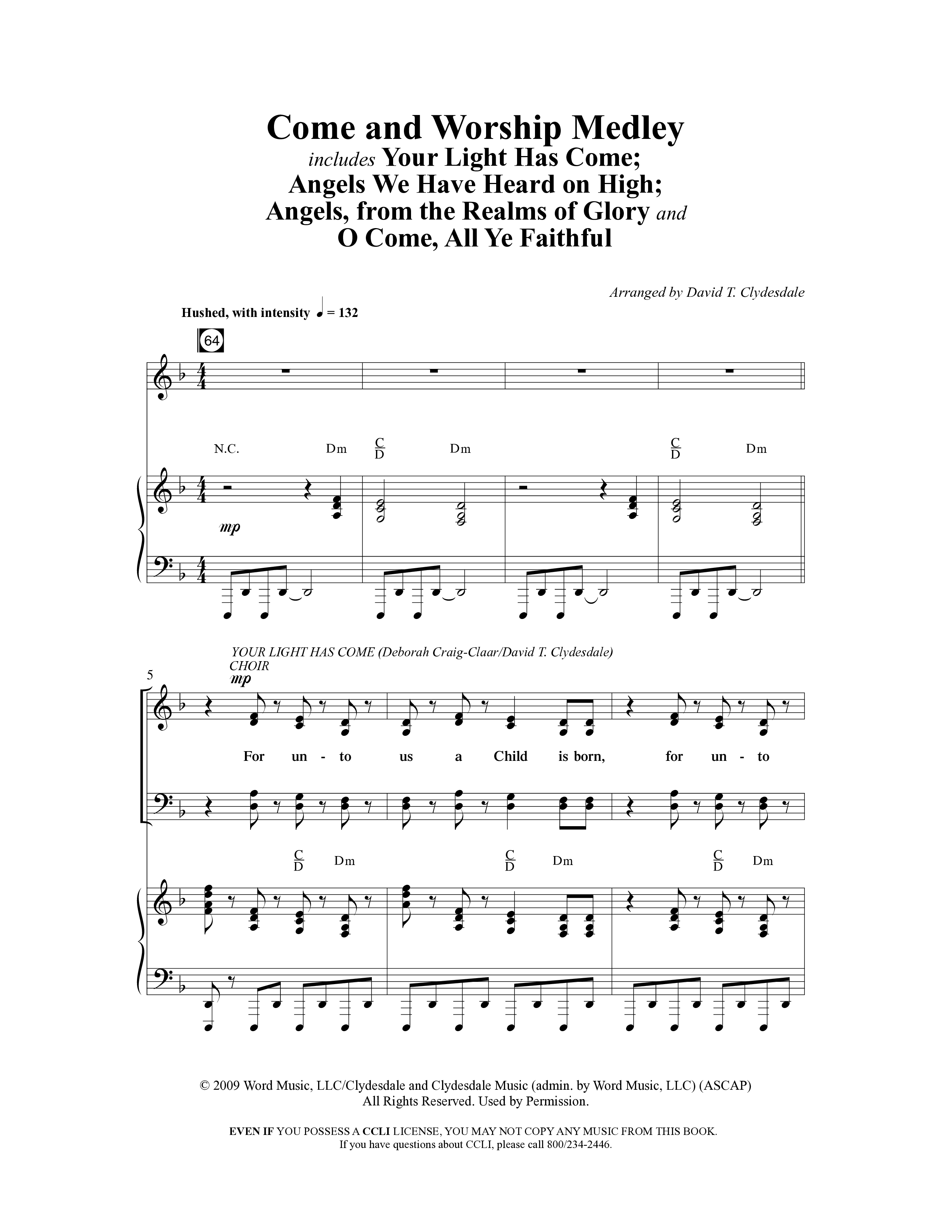 A Baby Changes Everything (16 Song Choral Collection) Song 16 (Piano SATB) (Arr. Deborah Craig-Claar / Arr. David Clydesdale)