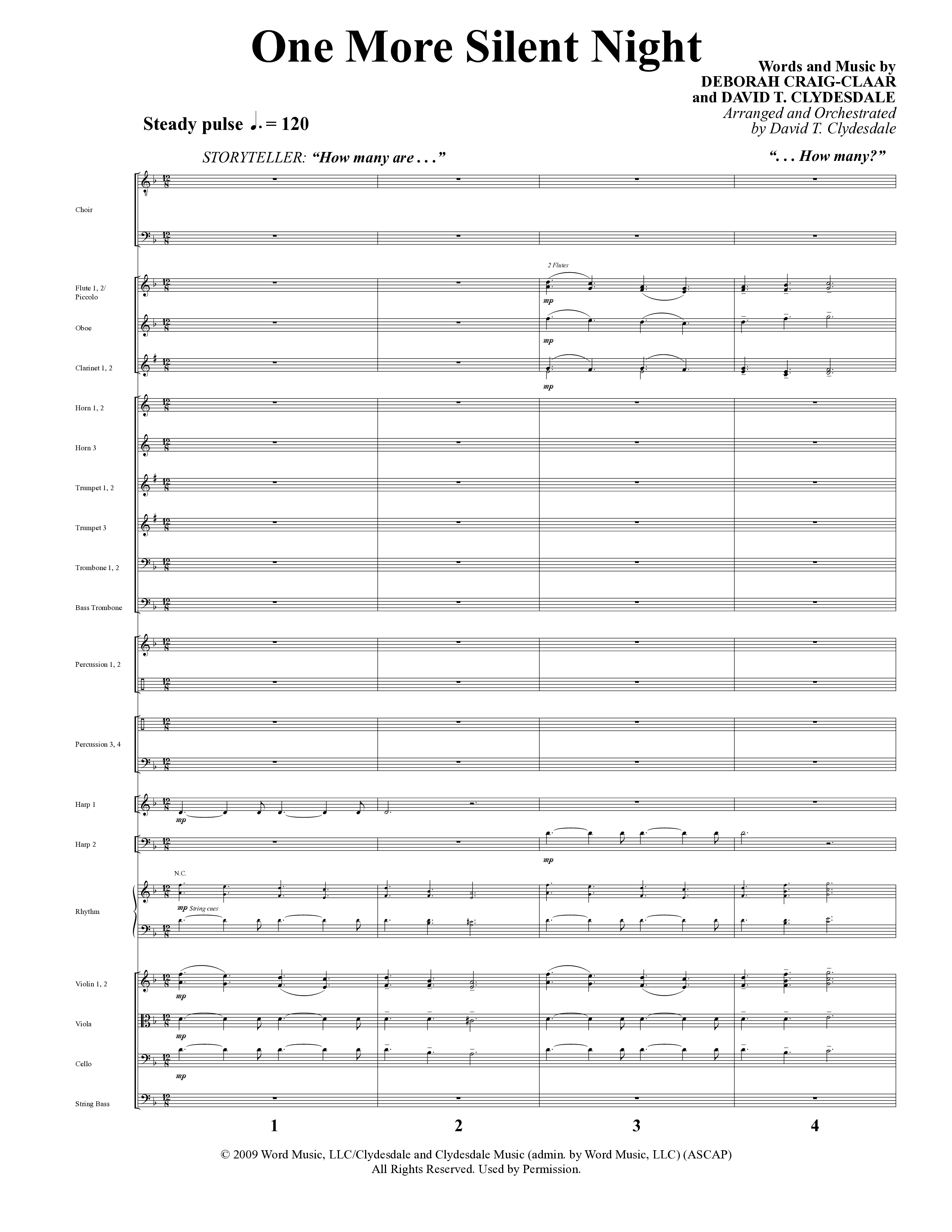 A Baby Changes Everything (16 Song Choral Collection) Song 2 (Orchestration) (Arr. Deborah Craig-Claar / Arr. David Clydesdale)
