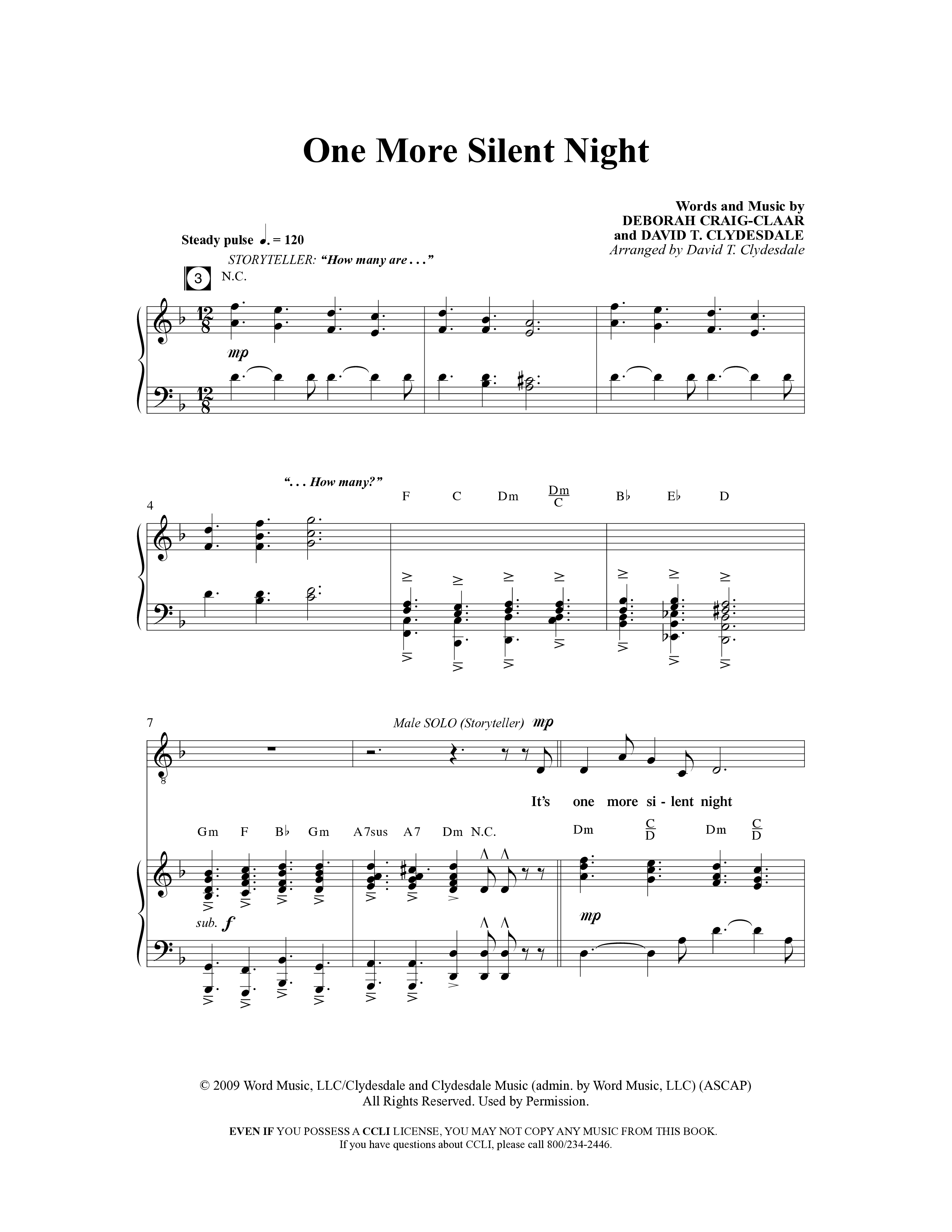 A Baby Changes Everything (16 Song Choral Collection) Song 2 (Piano SATB) (Arr. Deborah Craig-Claar / Arr. David Clydesdale)