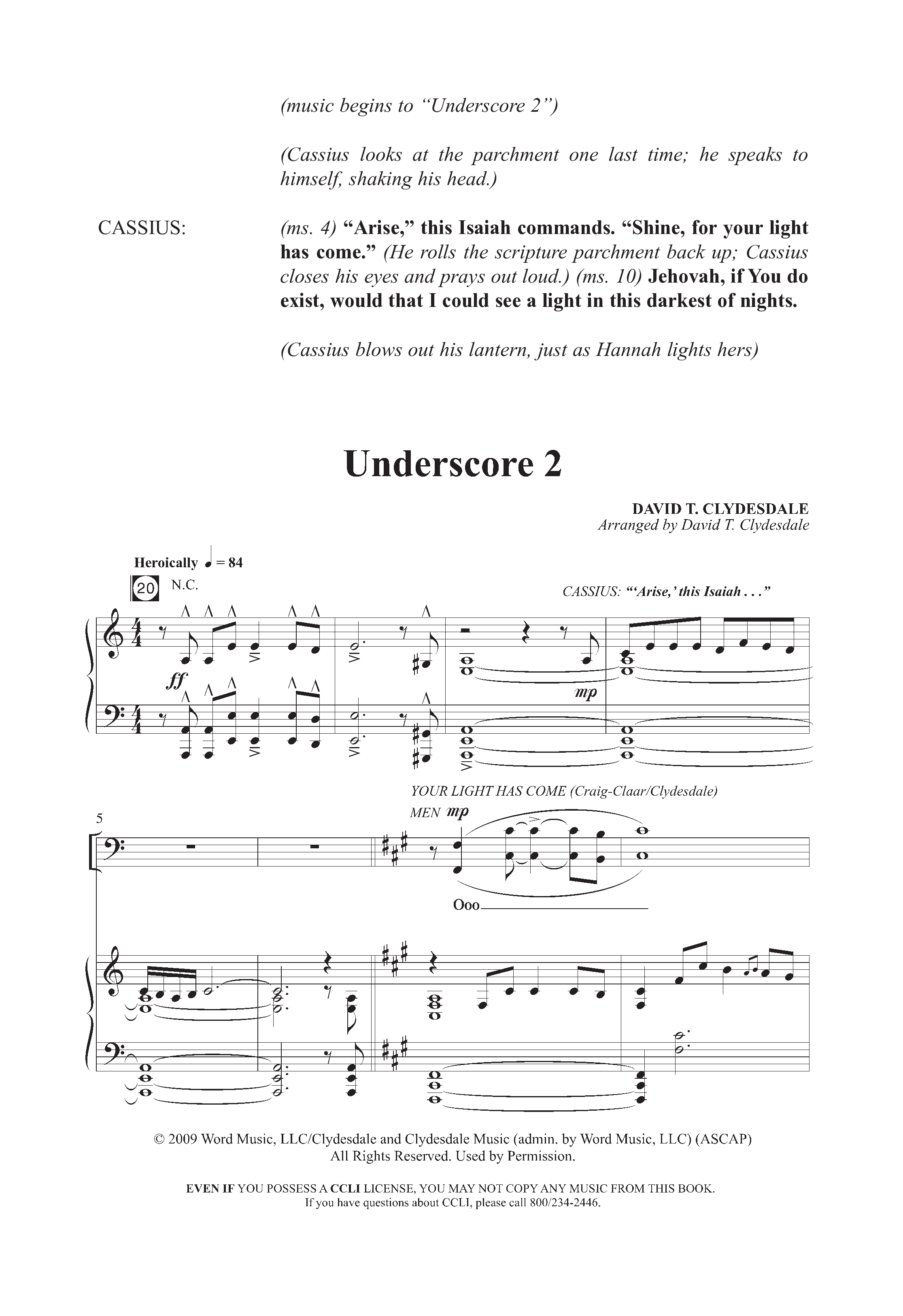 A Baby Changes Everything (16 Song Choral Collection) Song 5 (Piano SATB) (Arr. Deborah Craig-Claar / Arr. David Clydesdale)