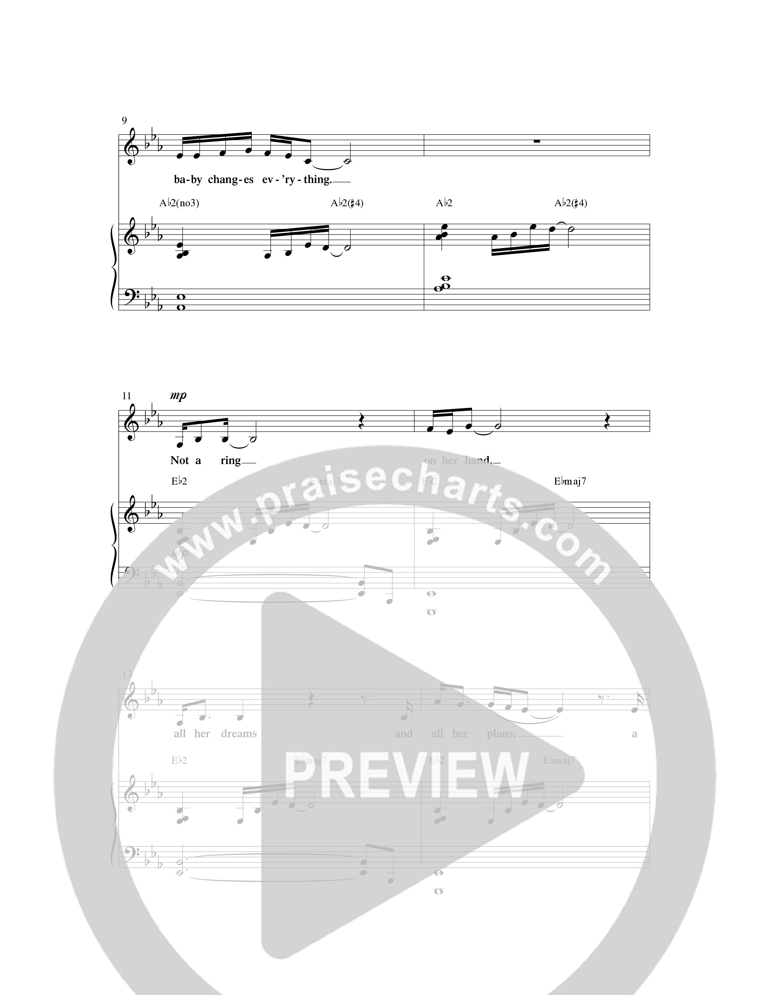 A Baby Changes Everything (16 Song Choral Collection) Song 6 (Piano SATB) (Arr. Deborah Craig-Claar / Arr. David Clydesdale)