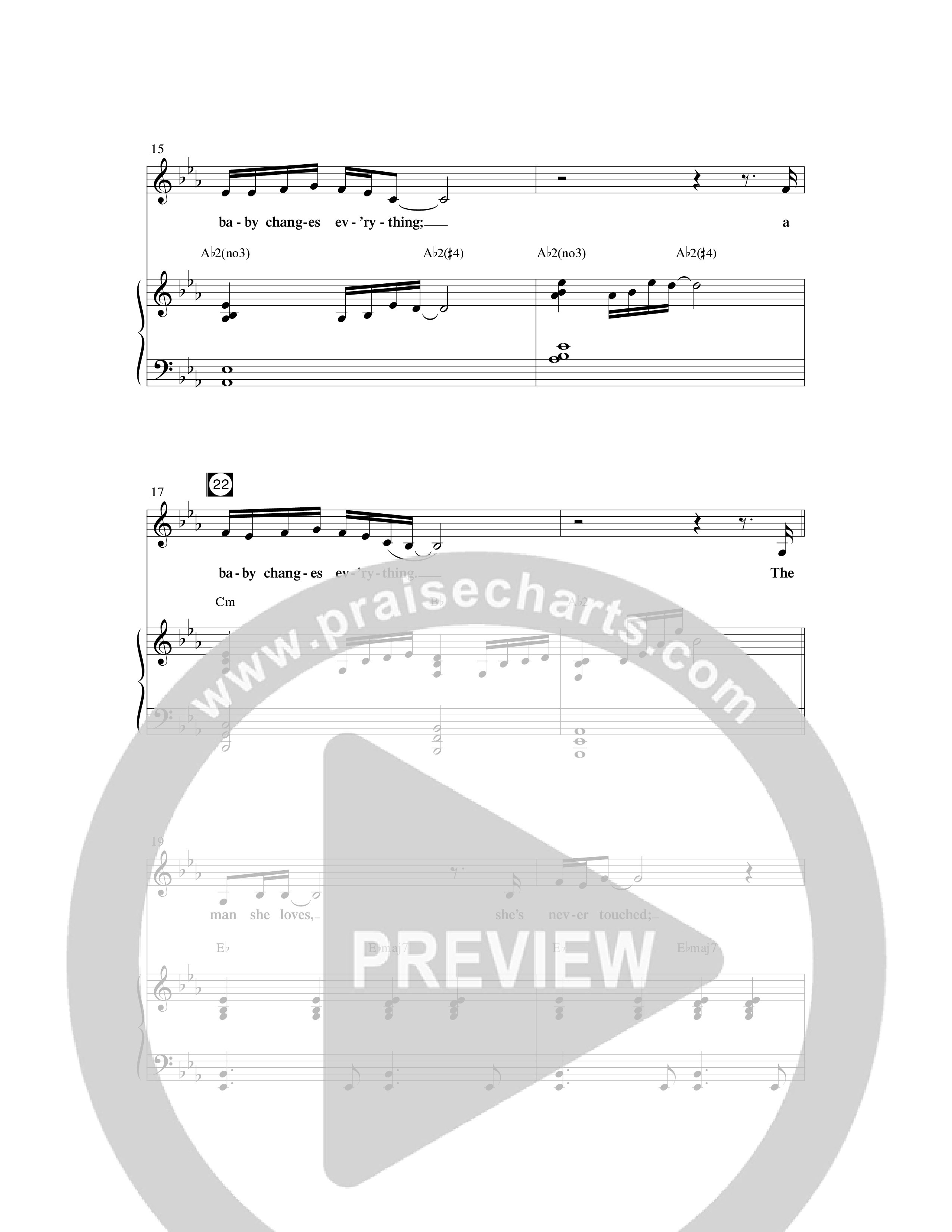 A Baby Changes Everything (16 Song Choral Collection) Song 6 (Piano SATB) (Arr. Deborah Craig-Claar / Arr. David Clydesdale)