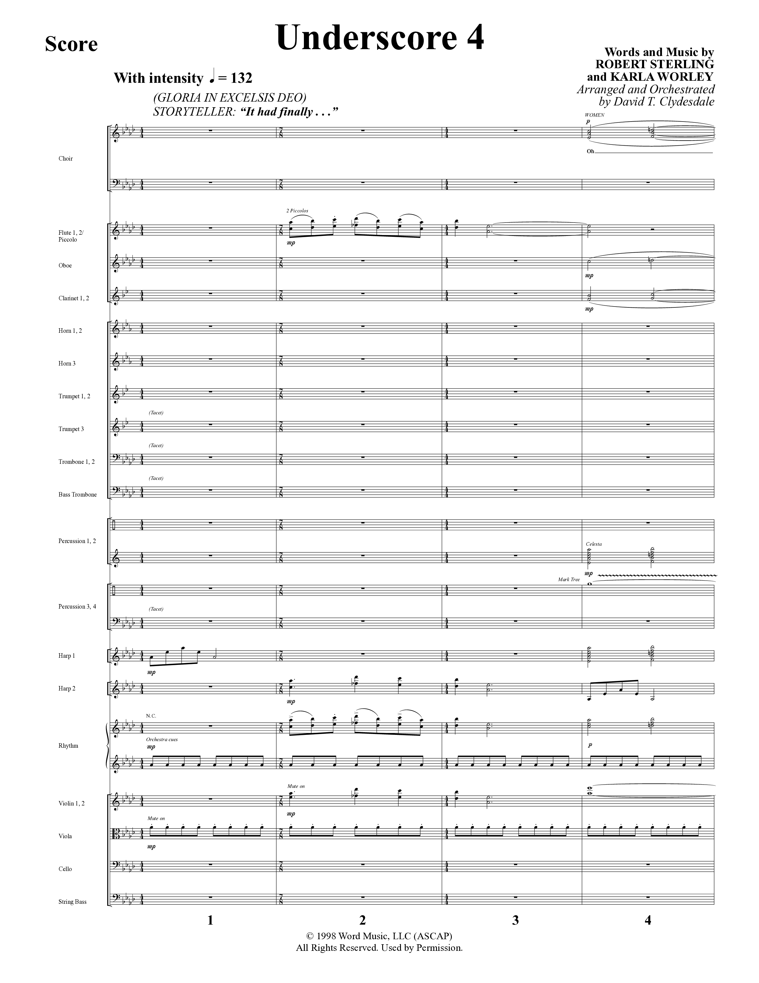 A Baby Changes Everything (16 Song Choral Collection) Song 9 (Orchestration) (Arr. Deborah Craig-Claar / Arr. David Clydesdale)
