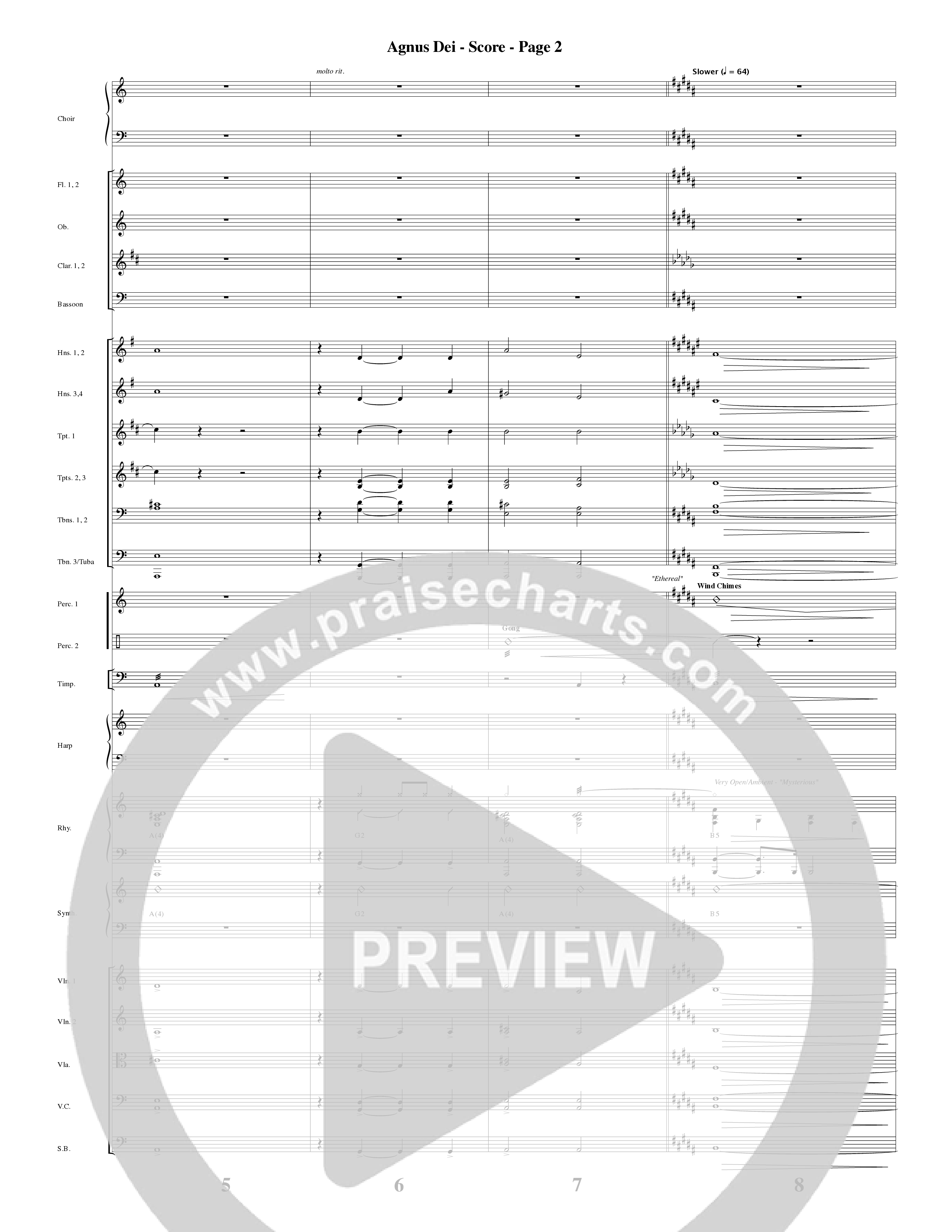 Agnus Dei (12 Song Choral Collection) Song 10 (Orchestration) (Arr. David Hamilton / Arr. Dennis Worley / Arr. Karla Worley)