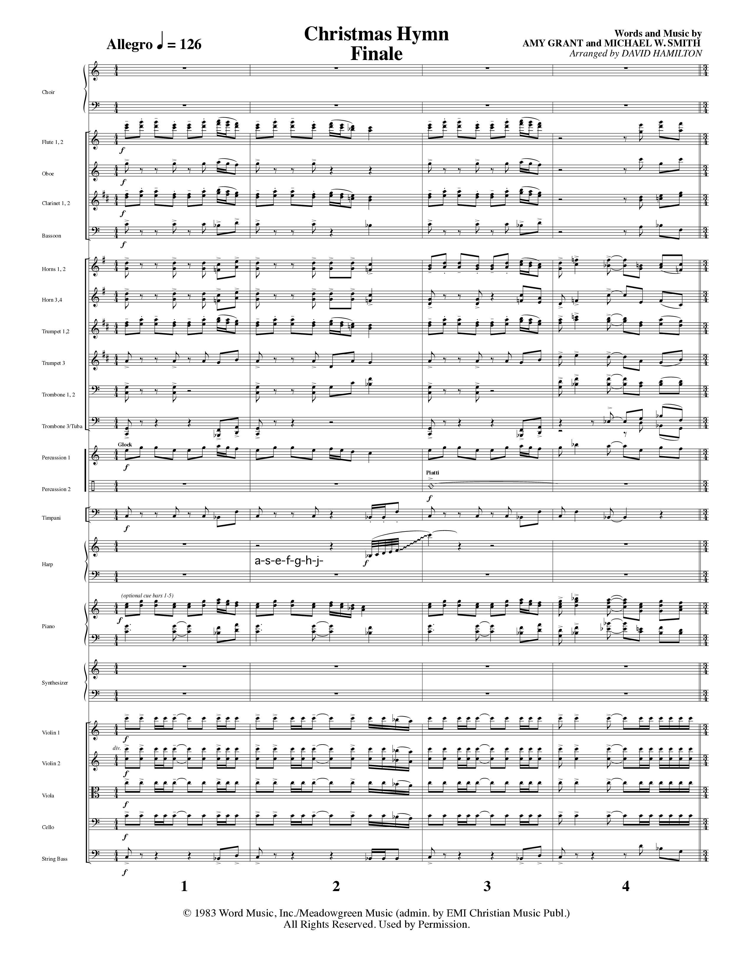 Agnus Dei (12 Song Choral Collection) Song 12 (Orchestration) (Arr. David Hamilton / Arr. Dennis Worley / Arr. Karla Worley)