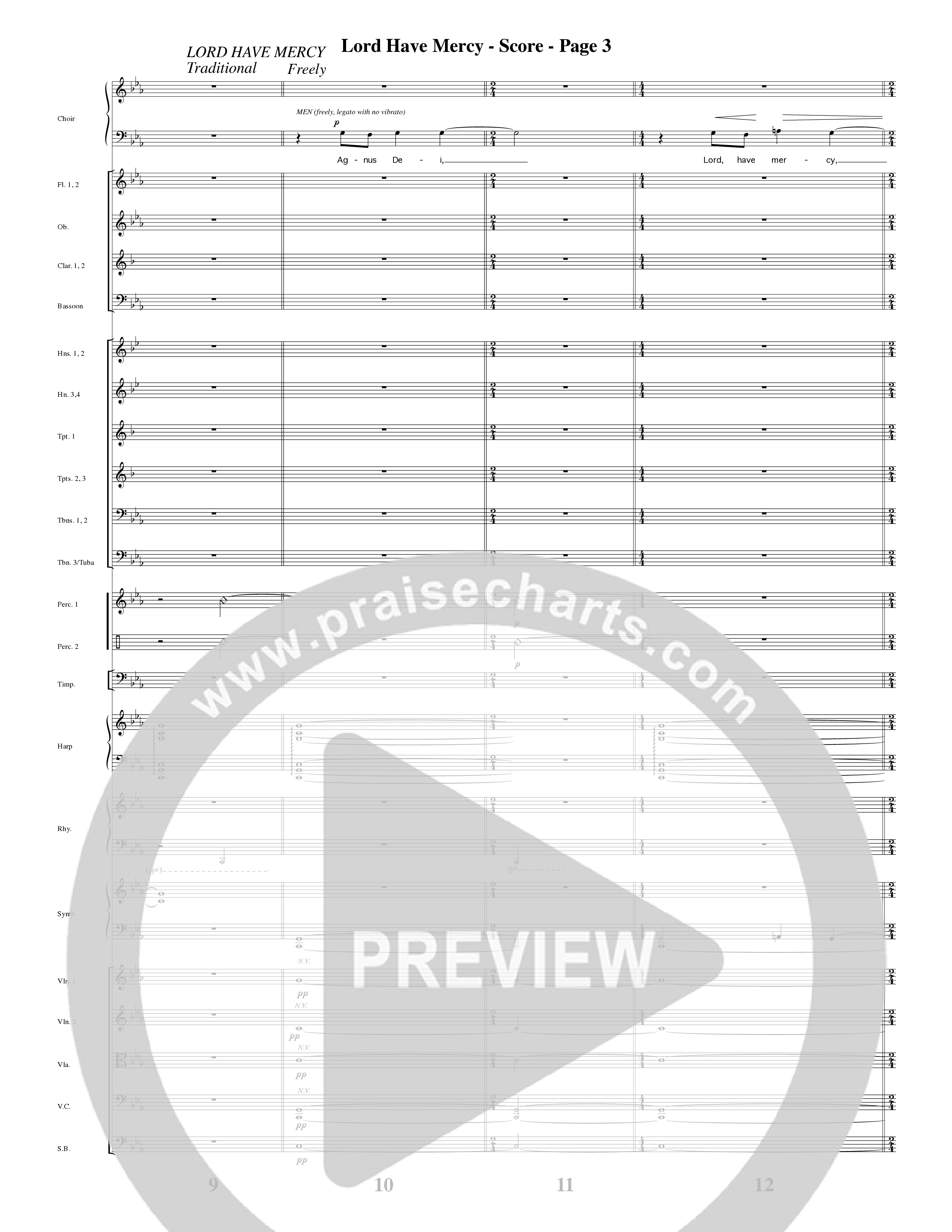 Agnus Dei (12 Song Choral Collection) Song 2 (Orchestration) (Arr. David Hamilton / Arr. Dennis Worley / Arr. Karla Worley)
