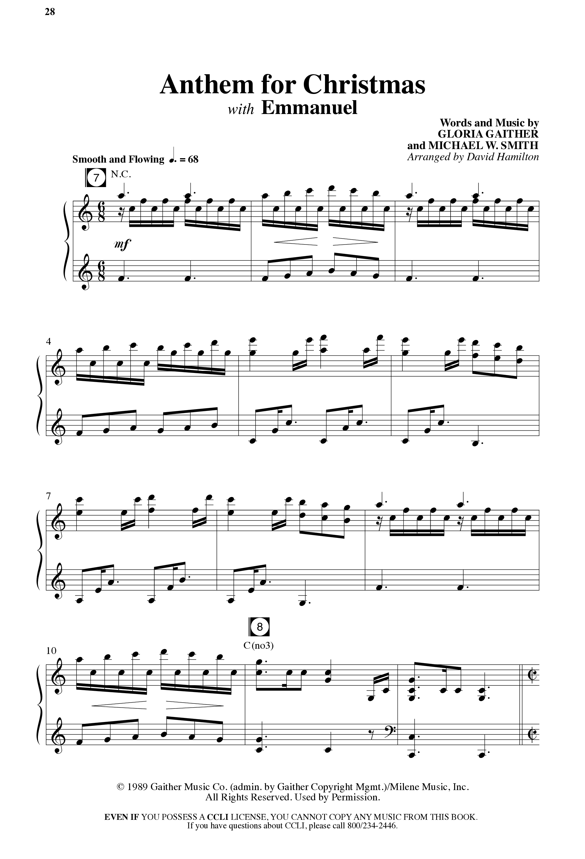 Agnus Dei (12 Song Choral Collection) Song 3 (Piano SATB) (Arr. David Hamilton / Arr. Dennis Worley / Arr. Karla Worley)