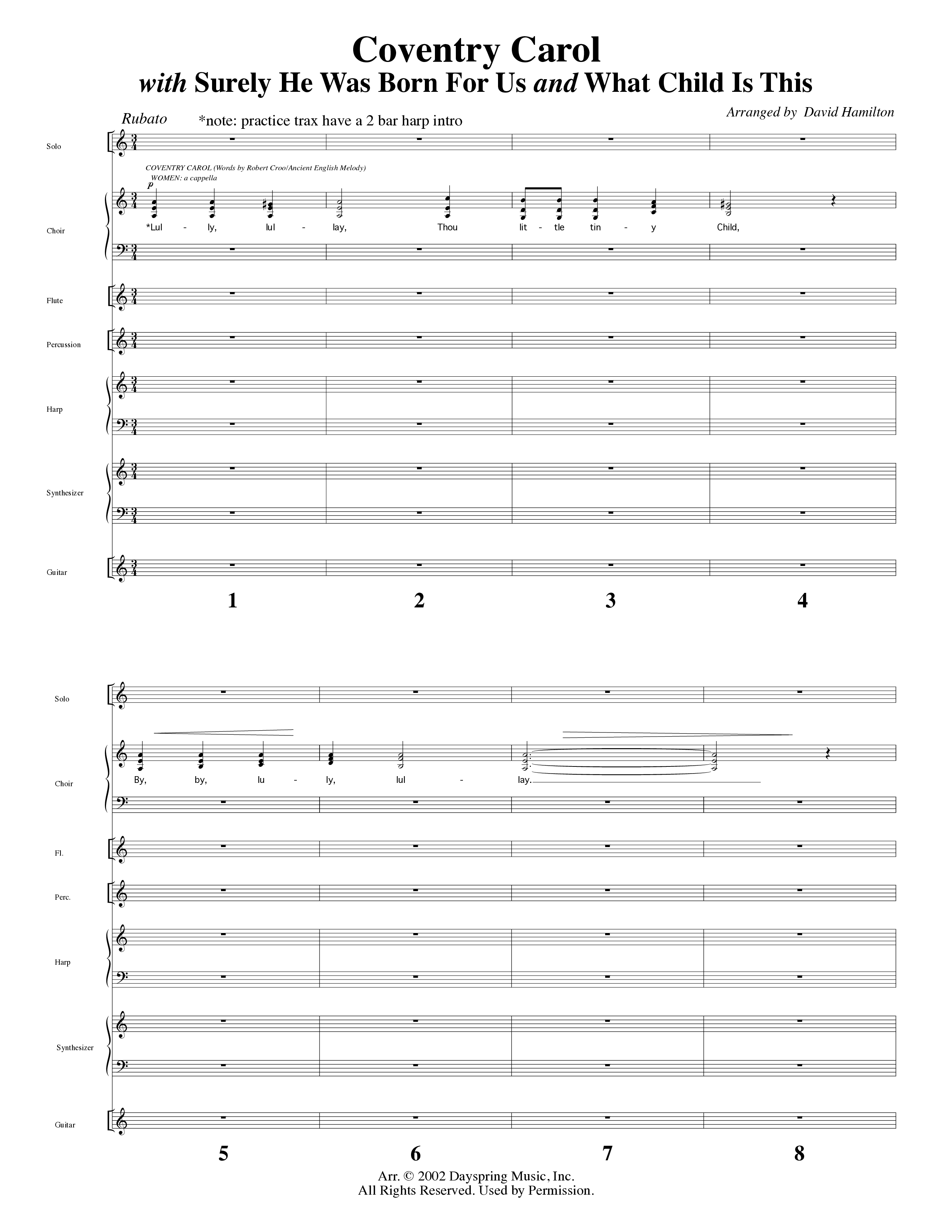 Agnus Dei (12 Song Choral Collection) Song 4 (Orchestration) (Arr. David Hamilton / Arr. Dennis Worley / Arr. Karla Worley)
