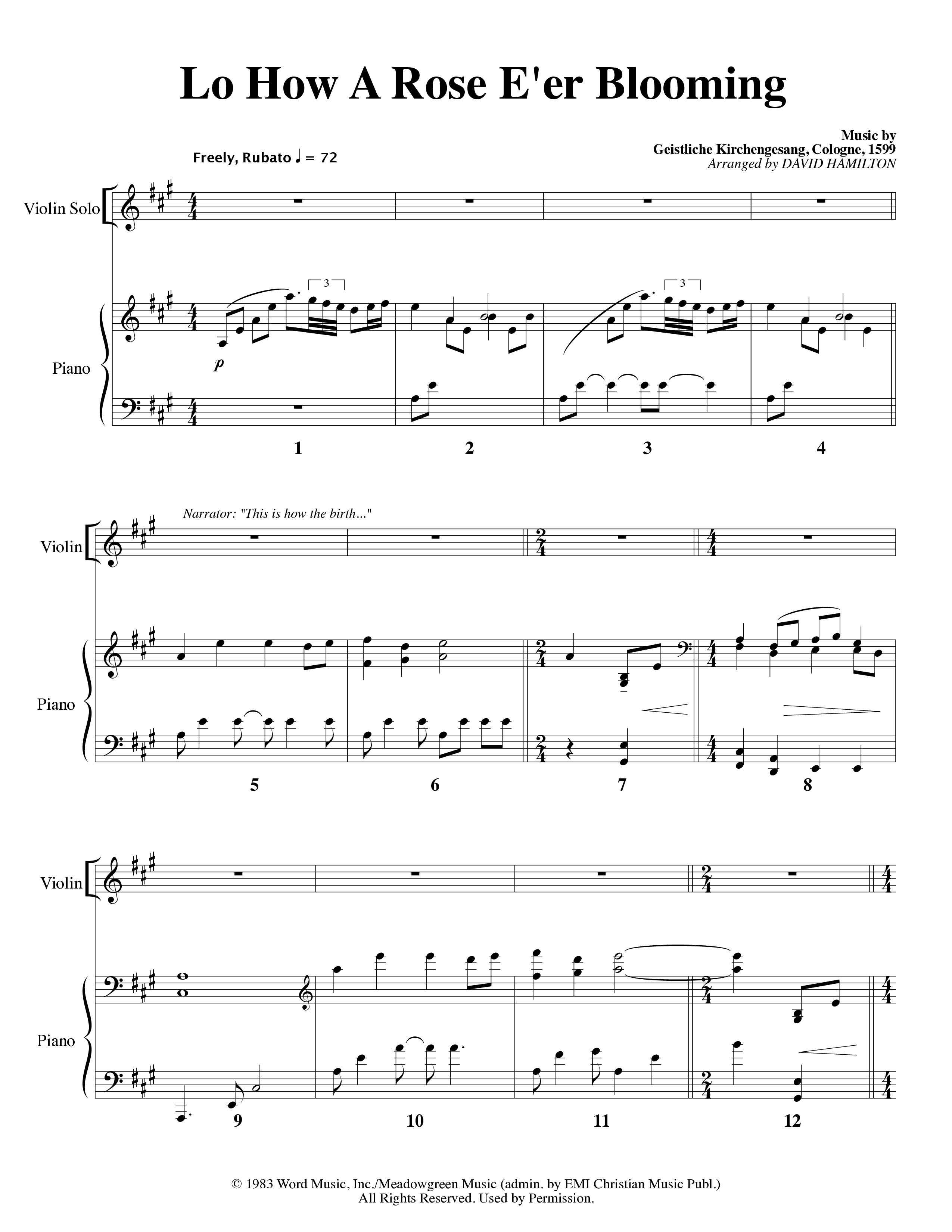 Agnus Dei (12 Song Choral Collection) Song 5 (Orchestration) (Arr. David Hamilton / Arr. Dennis Worley / Arr. Karla Worley)