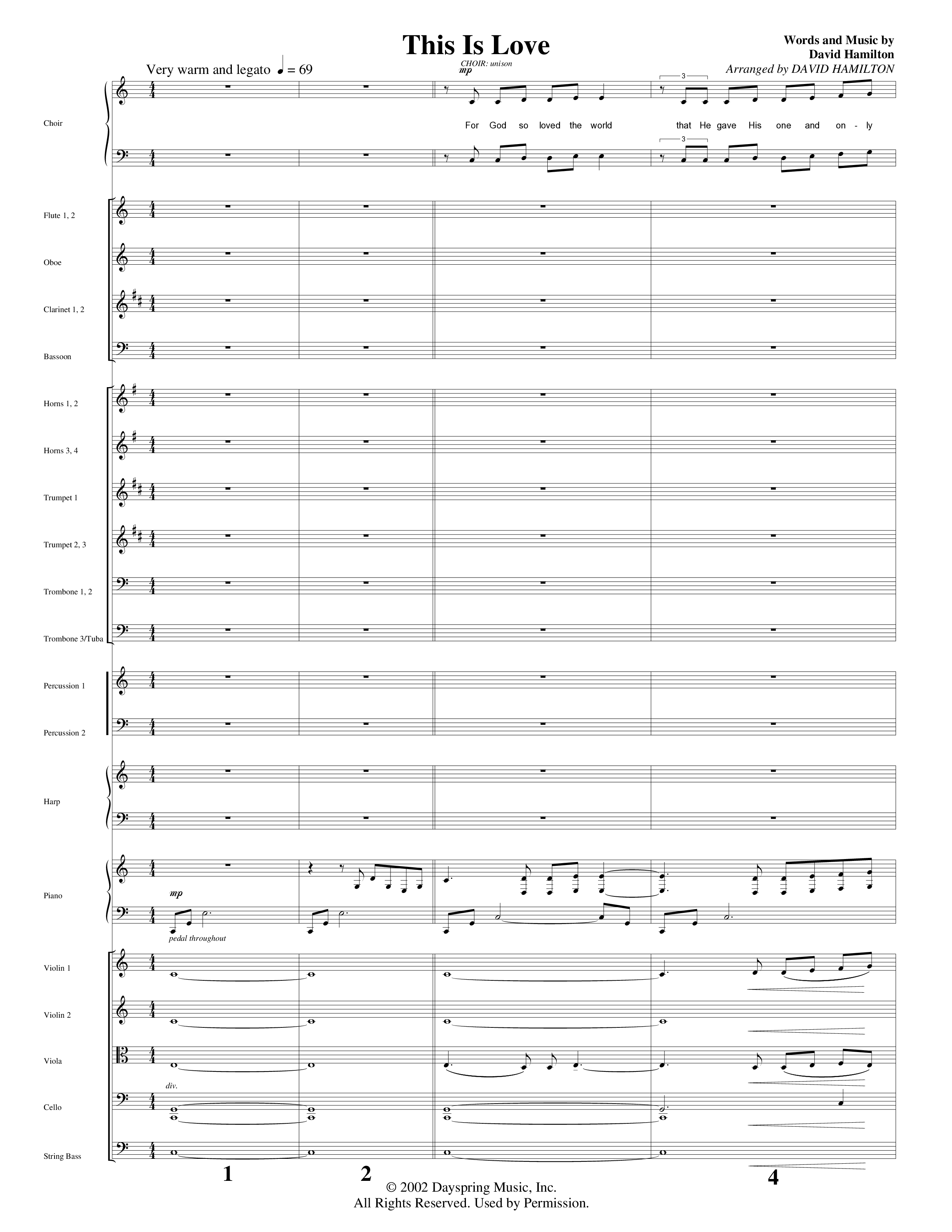 Agnus Dei (12 Song Choral Collection) Song 7 (Orchestration) (Arr. David Hamilton / Arr. Dennis Worley / Arr. Karla Worley)
