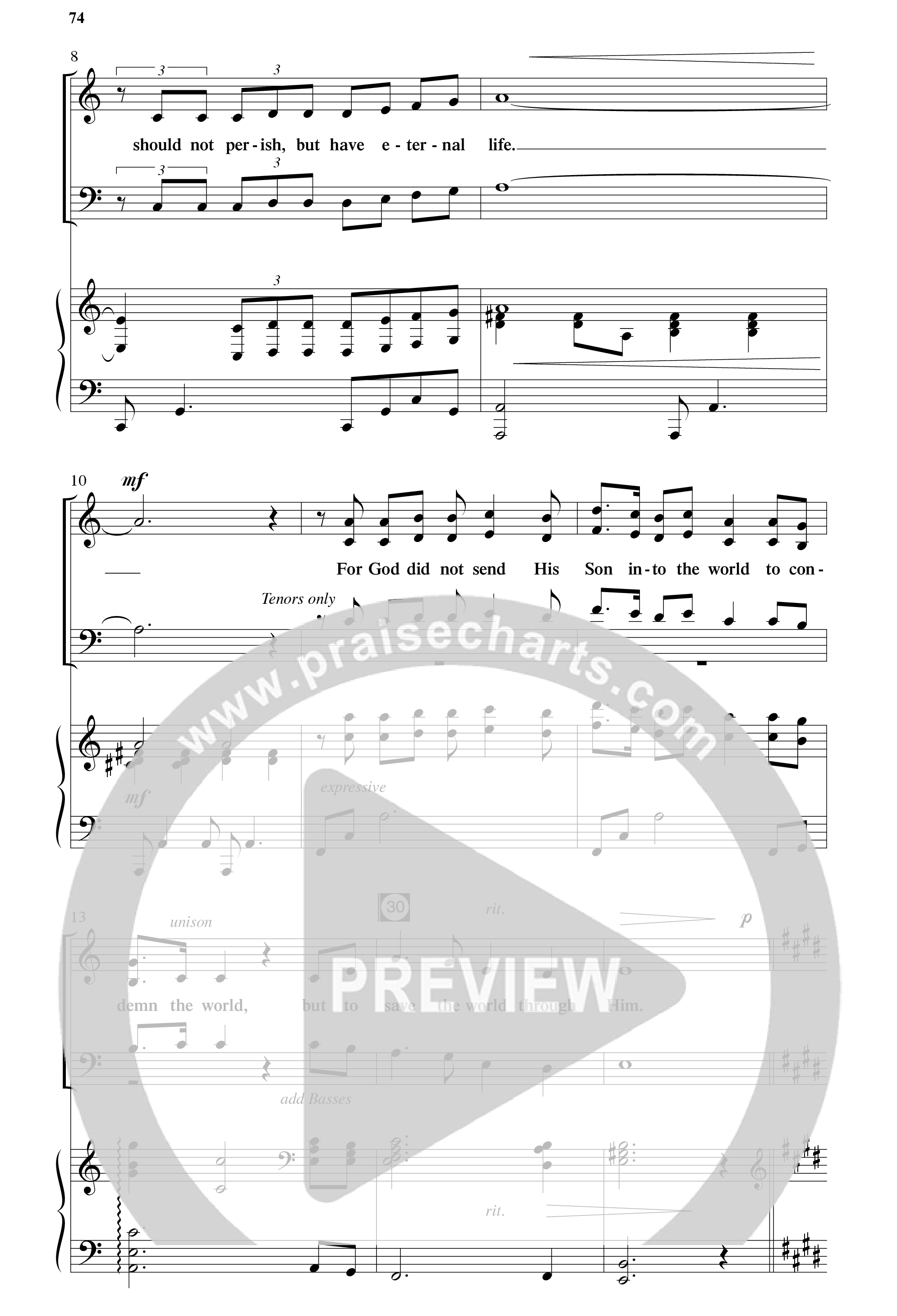 Agnus Dei (12 Song Choral Collection) Song 7 (Piano SATB) (Arr. David Hamilton / Arr. Dennis Worley / Arr. Karla Worley)