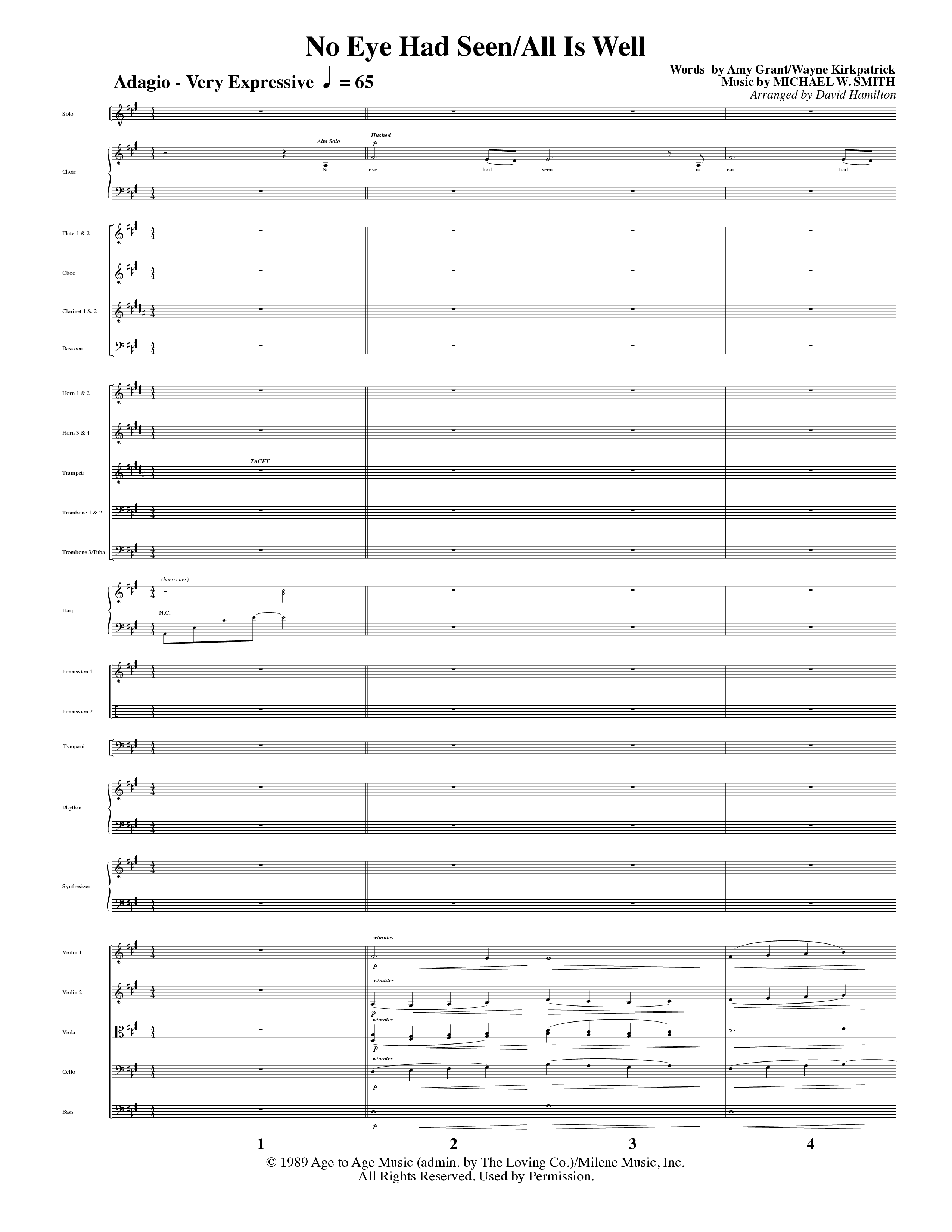 Agnus Dei (12 Song Choral Collection) Song 8 (Orchestration) (Arr. David Hamilton / Arr. Dennis Worley / Arr. Karla Worley)
